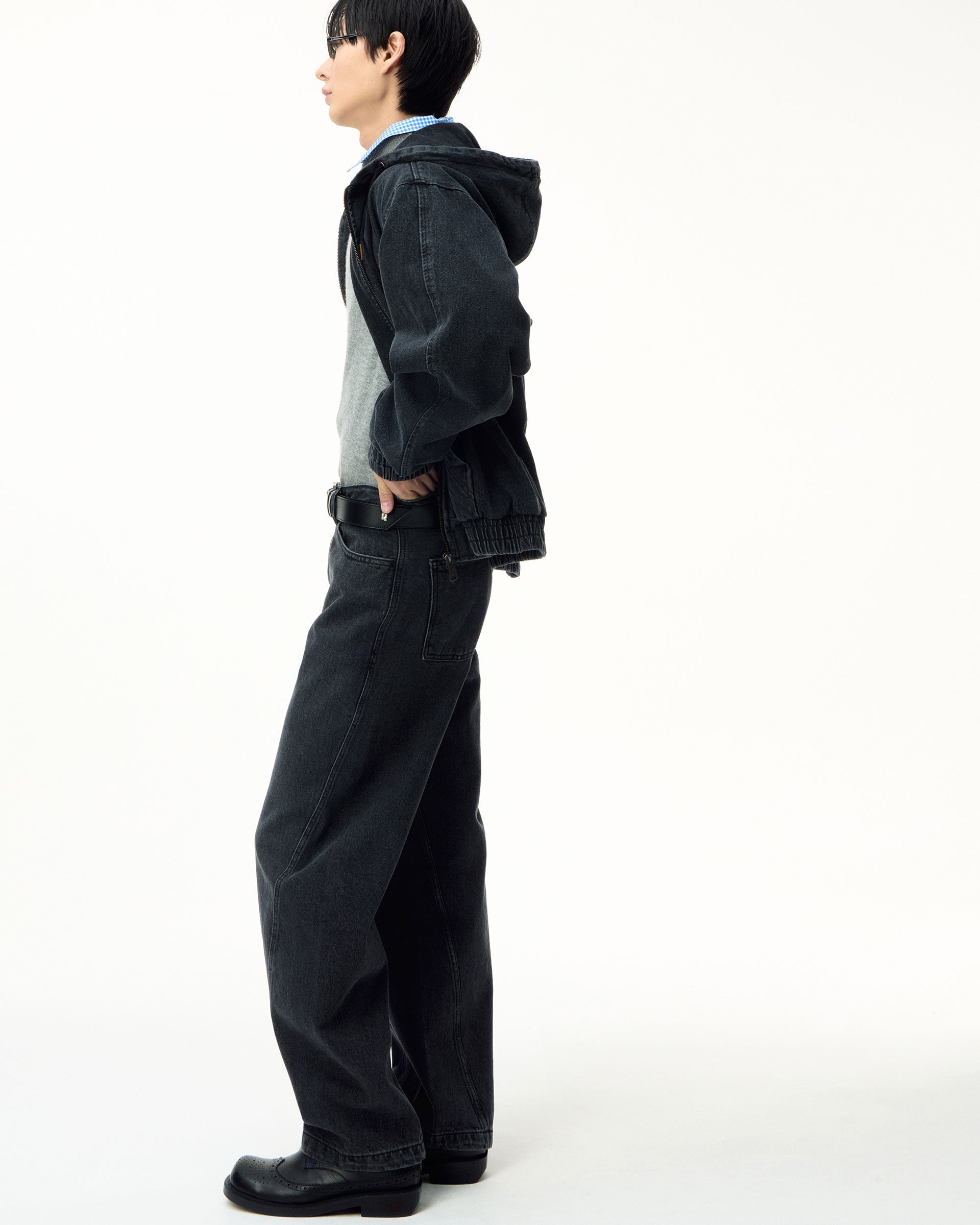 Ader Error - Sig; SV Tag hooded work jacket 01 (Noir) product image 12 | TRAB K-Fashion Australia