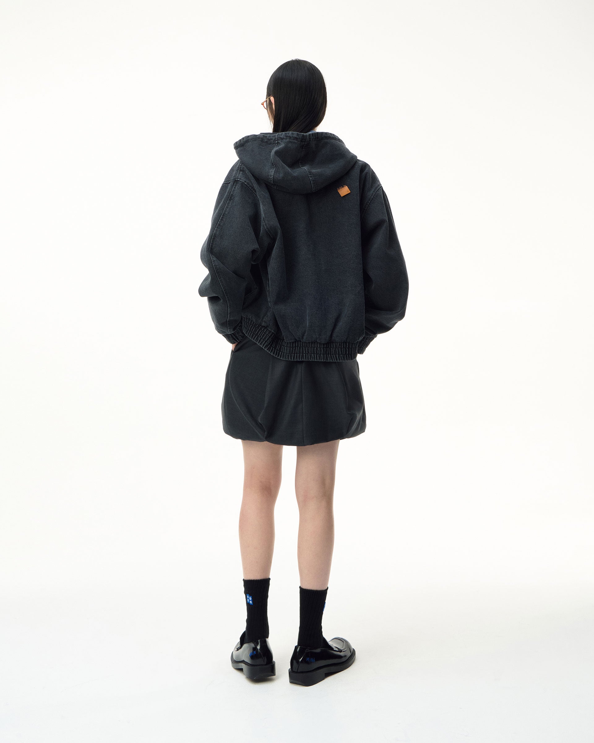 Ader Error - Sig; SV Tag hooded work jacket 01 (Noir) product image 2 | TRAB K-Fashion Australia