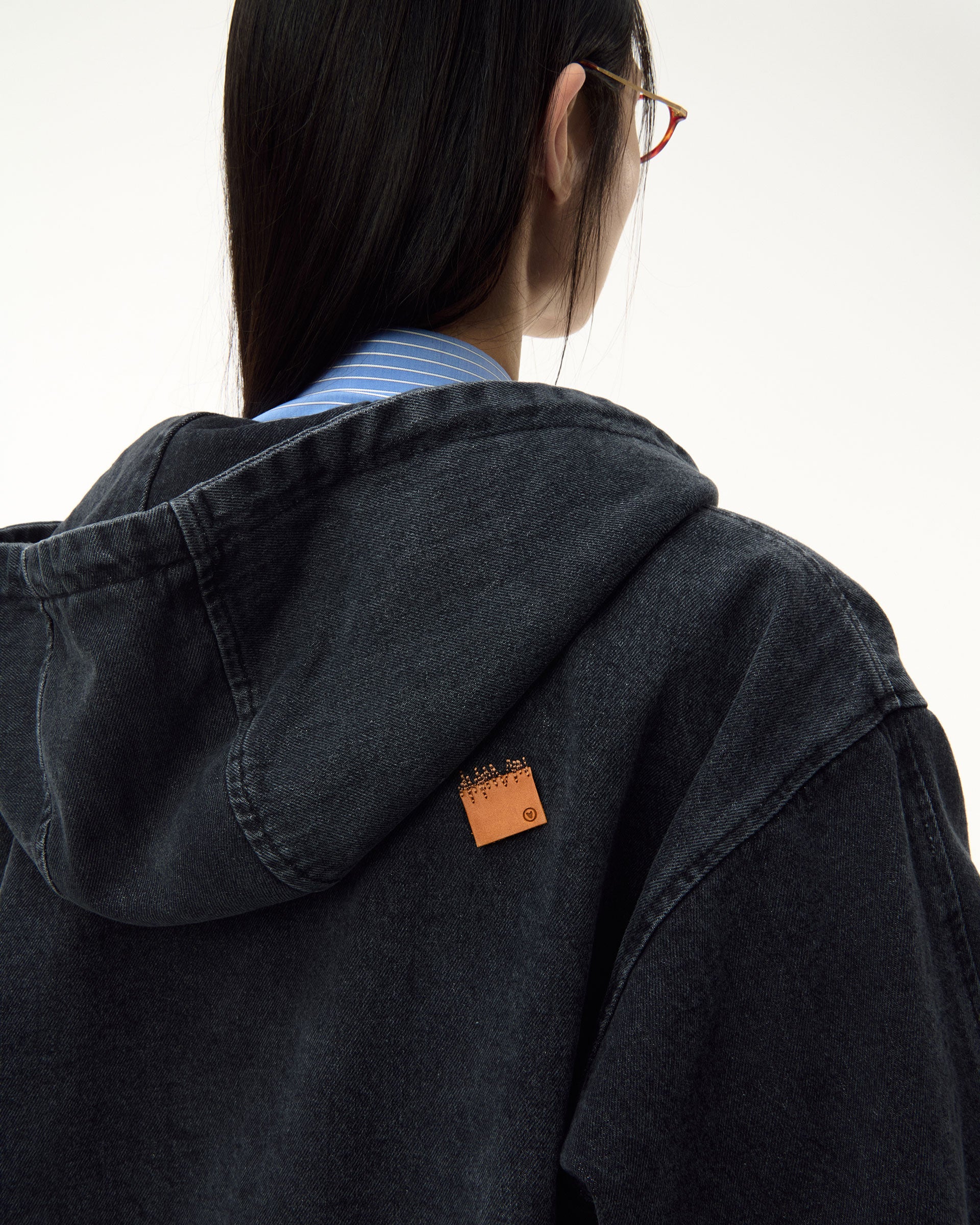 Ader Error - Sig; SV Tag hooded work jacket 01 (Noir) product image 5 | TRAB K-Fashion Australia