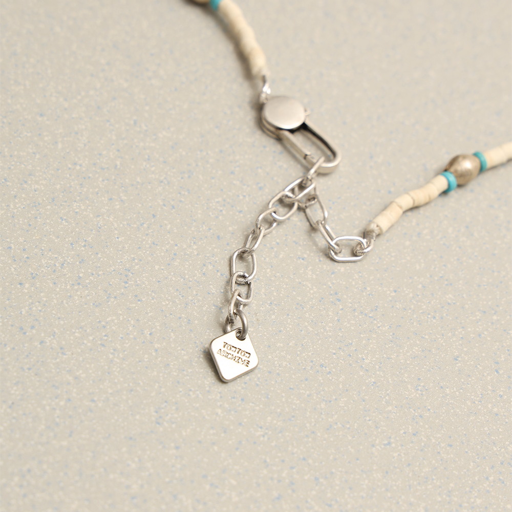 Towtow Archive - Rhino Charm Beads Necklace (Ivory) product image 4 | TRAB K-Fashion Australia