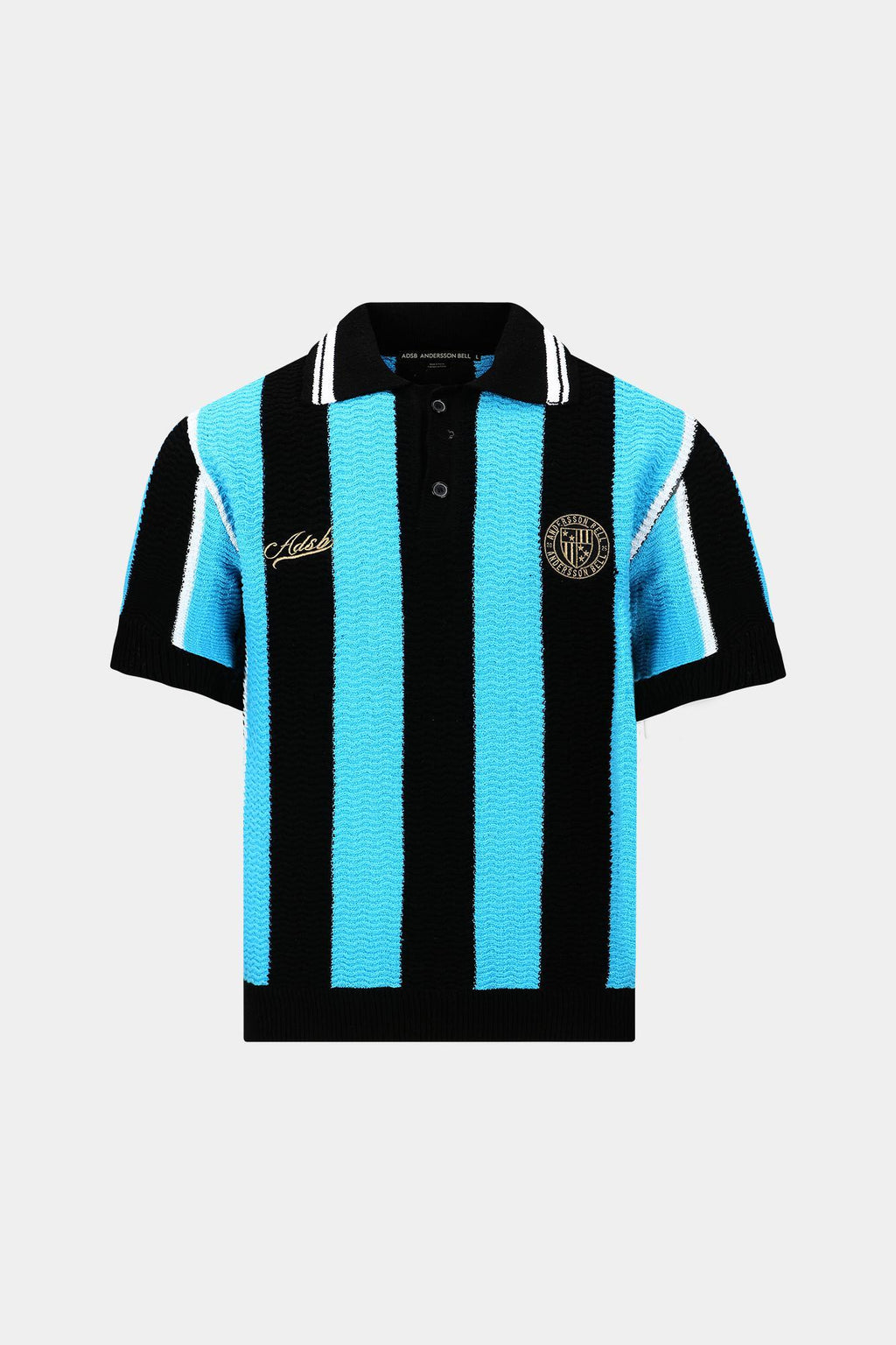 Andersson Bell - Stripe Soccer Polo Sweater (Black/Blue) product image 11 | TRAB K-Fashion Australia