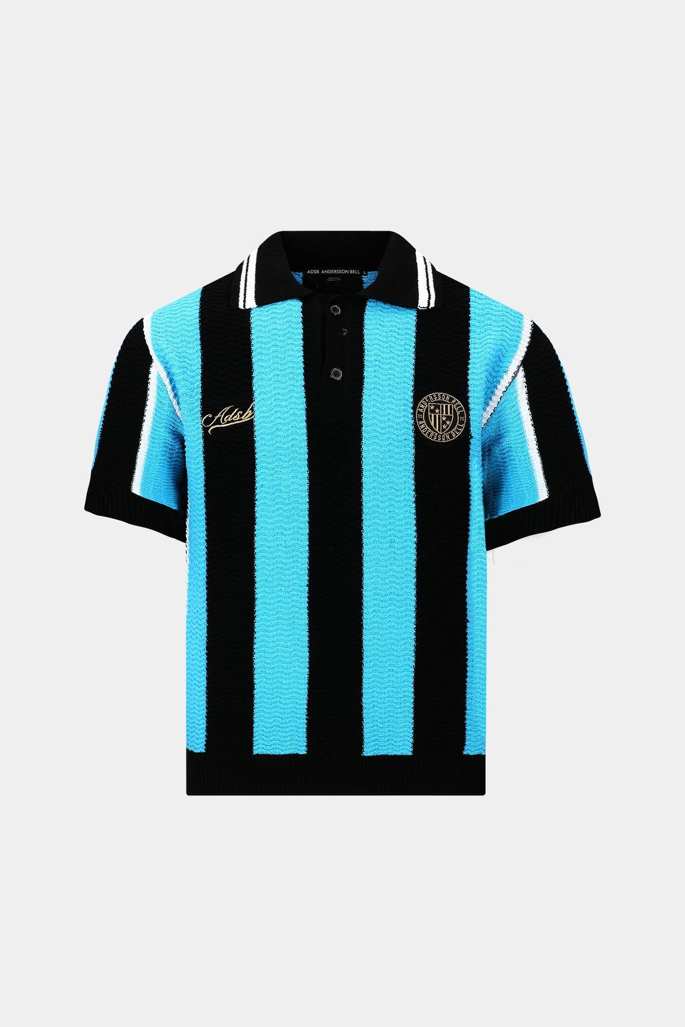 Andersson Bell - Stripe Soccer Polo Sweater (Black/Blue) product image 11 | TRAB K-Fashion Australia