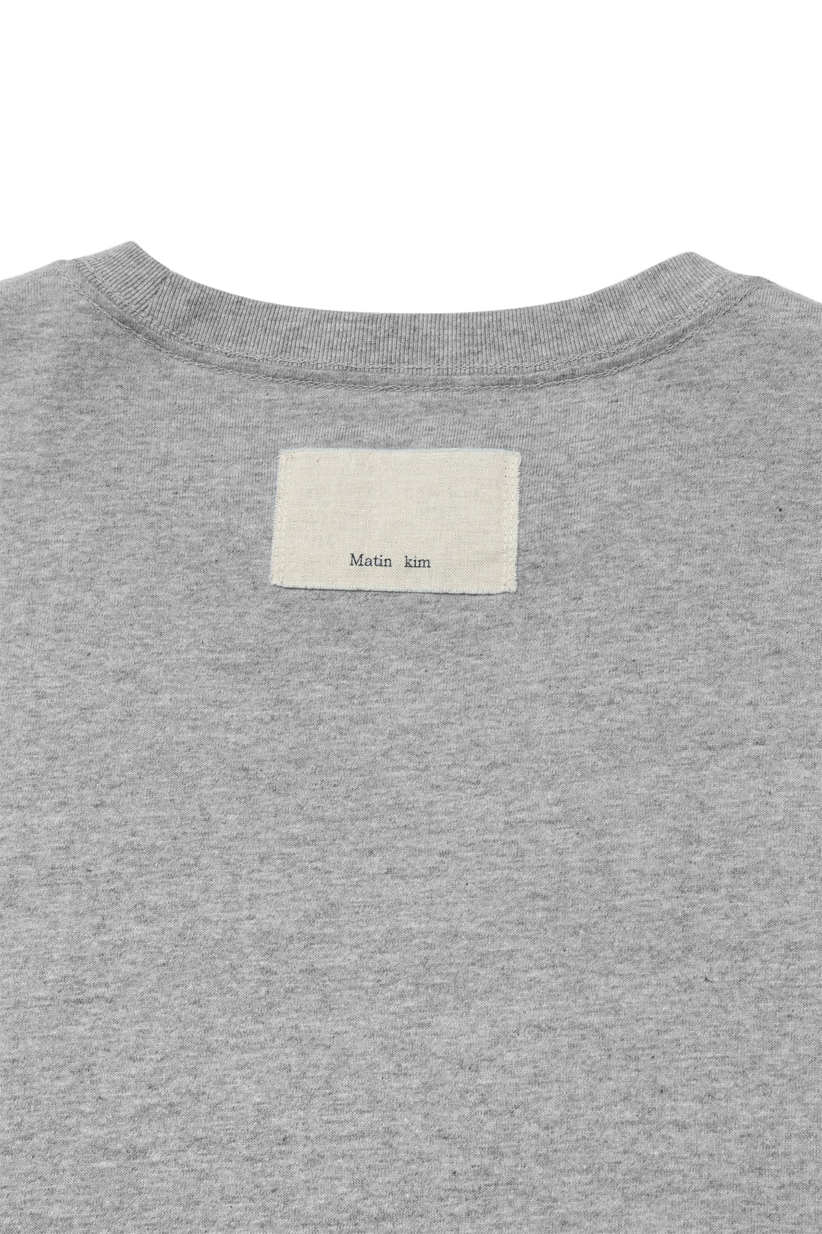 Matin Kim - Minimal Arch Logo Top (Grey) product image 5 | TRAB K-Fashion Australia