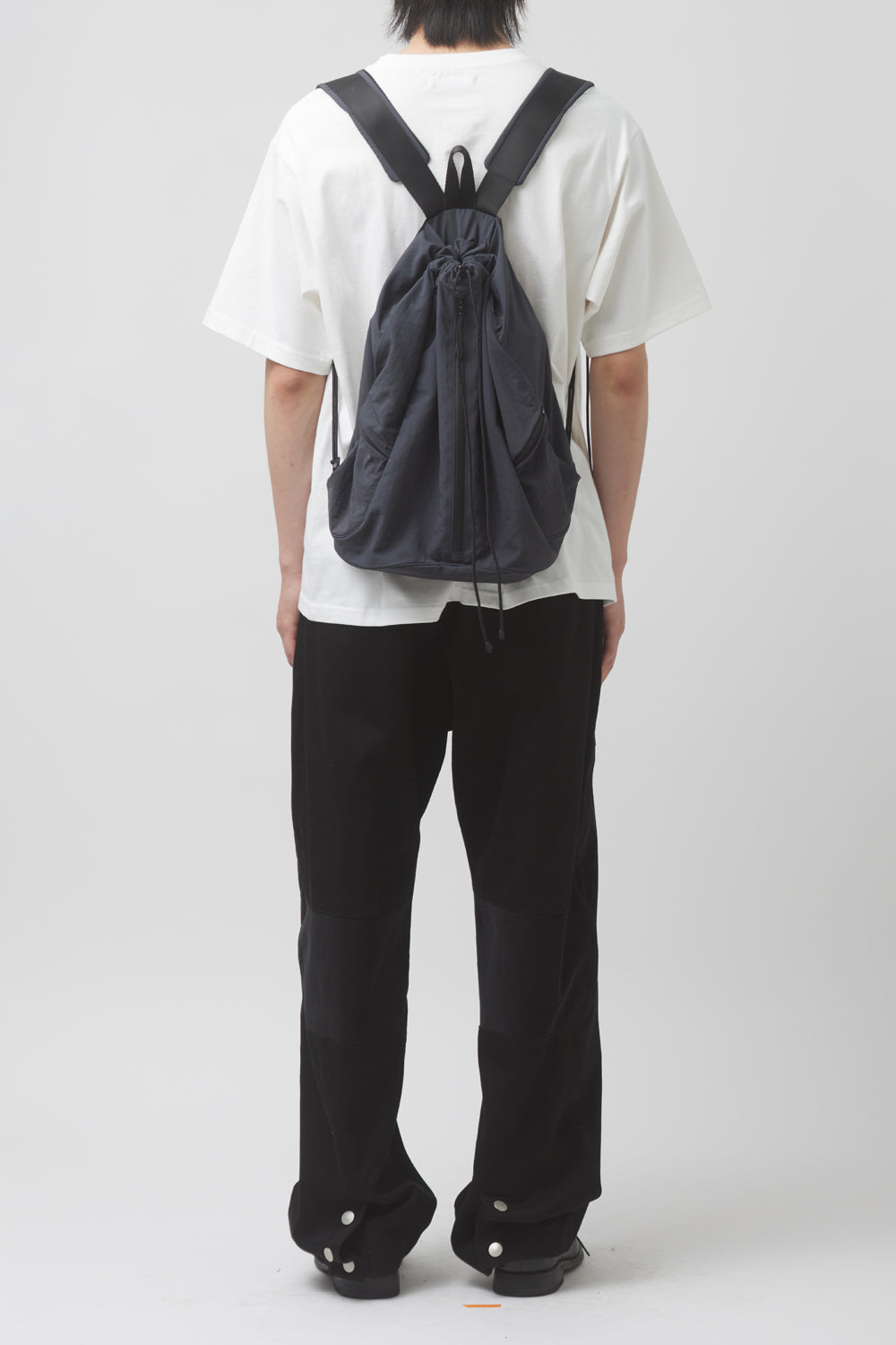 Hatchingroom - String Backpack Nylon Washed (Navy) product image 5 | TRAB K-Fashion Australia