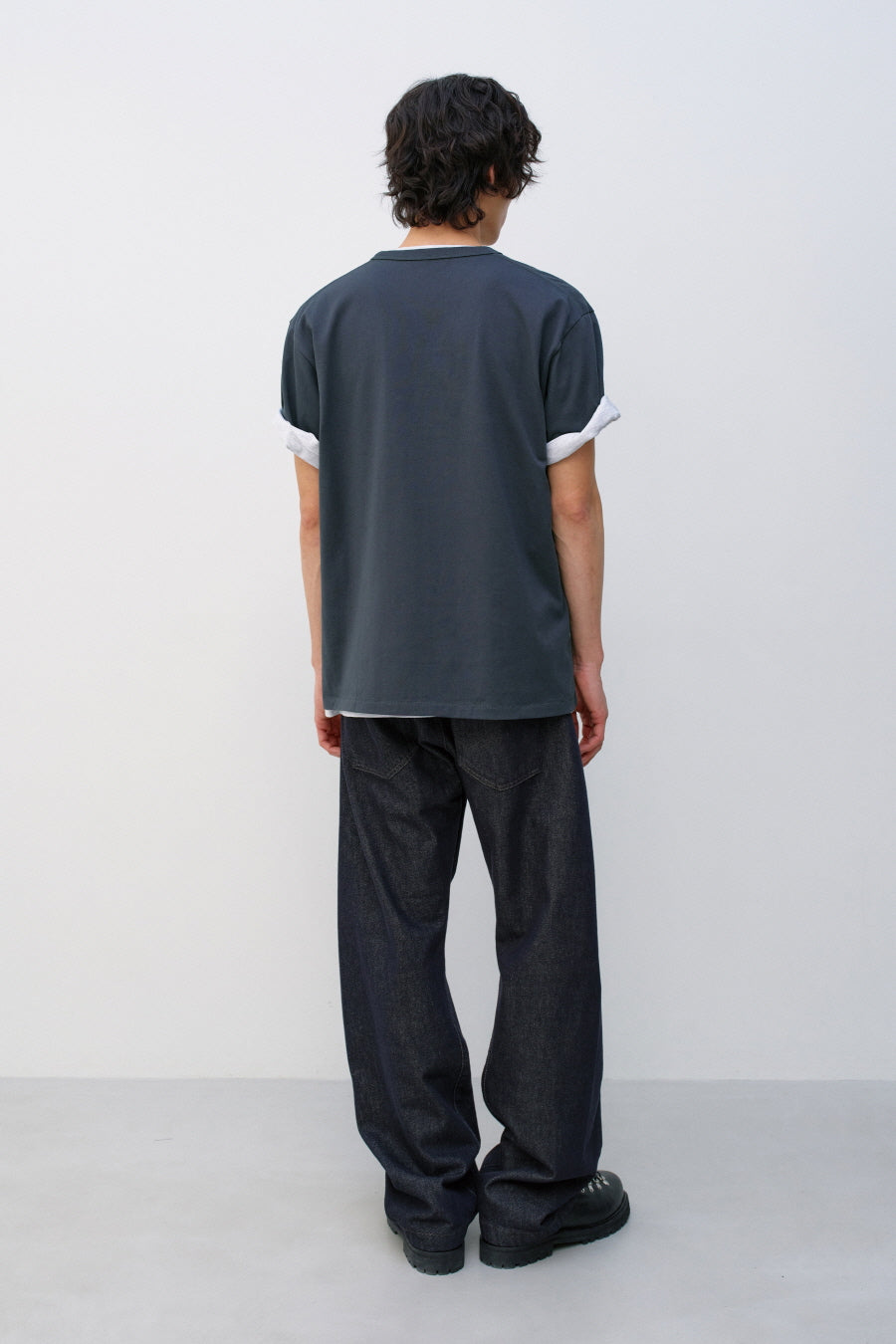 Insilence - Stencil Graphic T-shirt (Charcoal) product image 4 | TRAB K-Fashion Australia