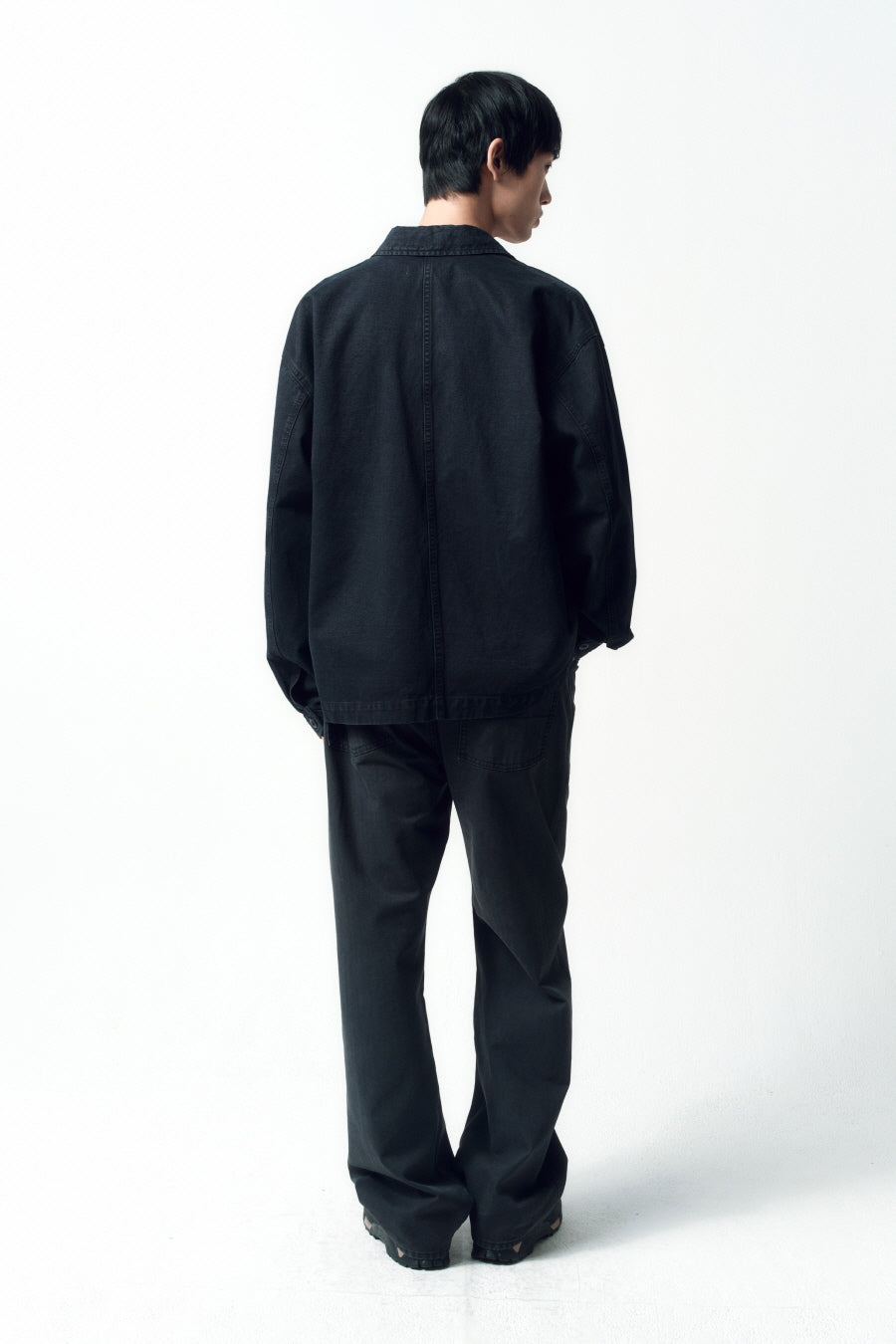 Insilence - French Work Jacket (Faded Black) product image 5 | TRAB K-Fashion Australia