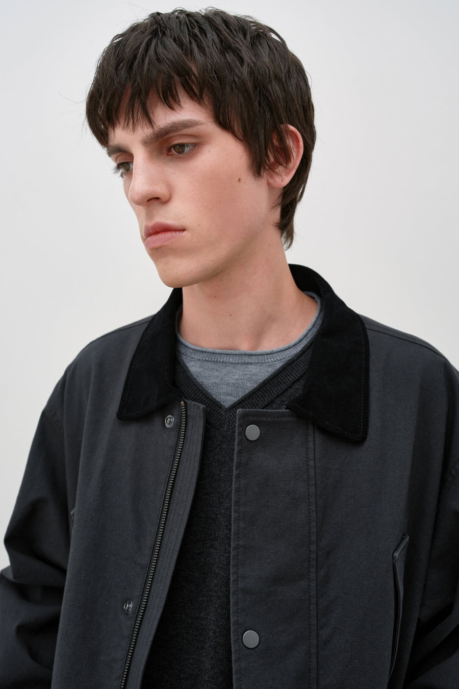 Insilence - Safari Jacket (Charcoal) product image 1 | TRAB K-Fashion Australia