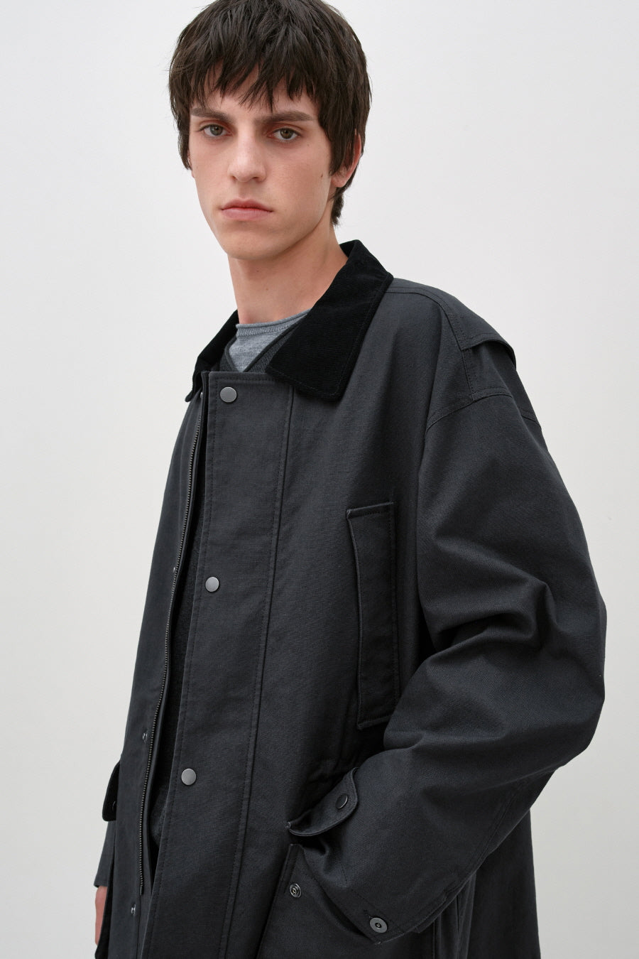 Insilence - Safari Jacket (Charcoal) product image 2 | TRAB K-Fashion Australia