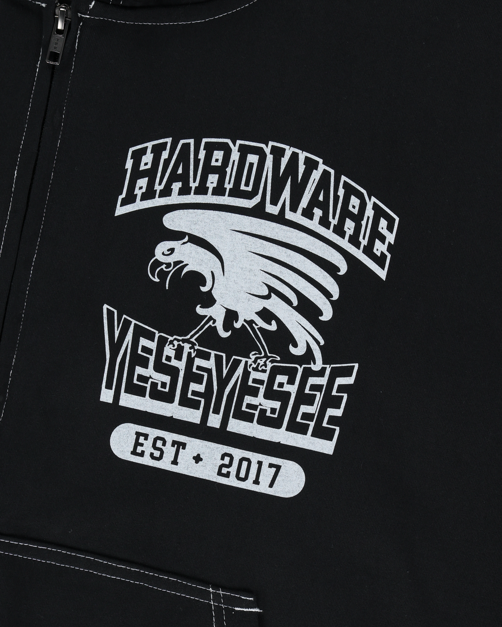 yeseyesee - Y.E.S Single Stitch Hoodie (Black) product image 3 | TRAB K-Fashion Australia