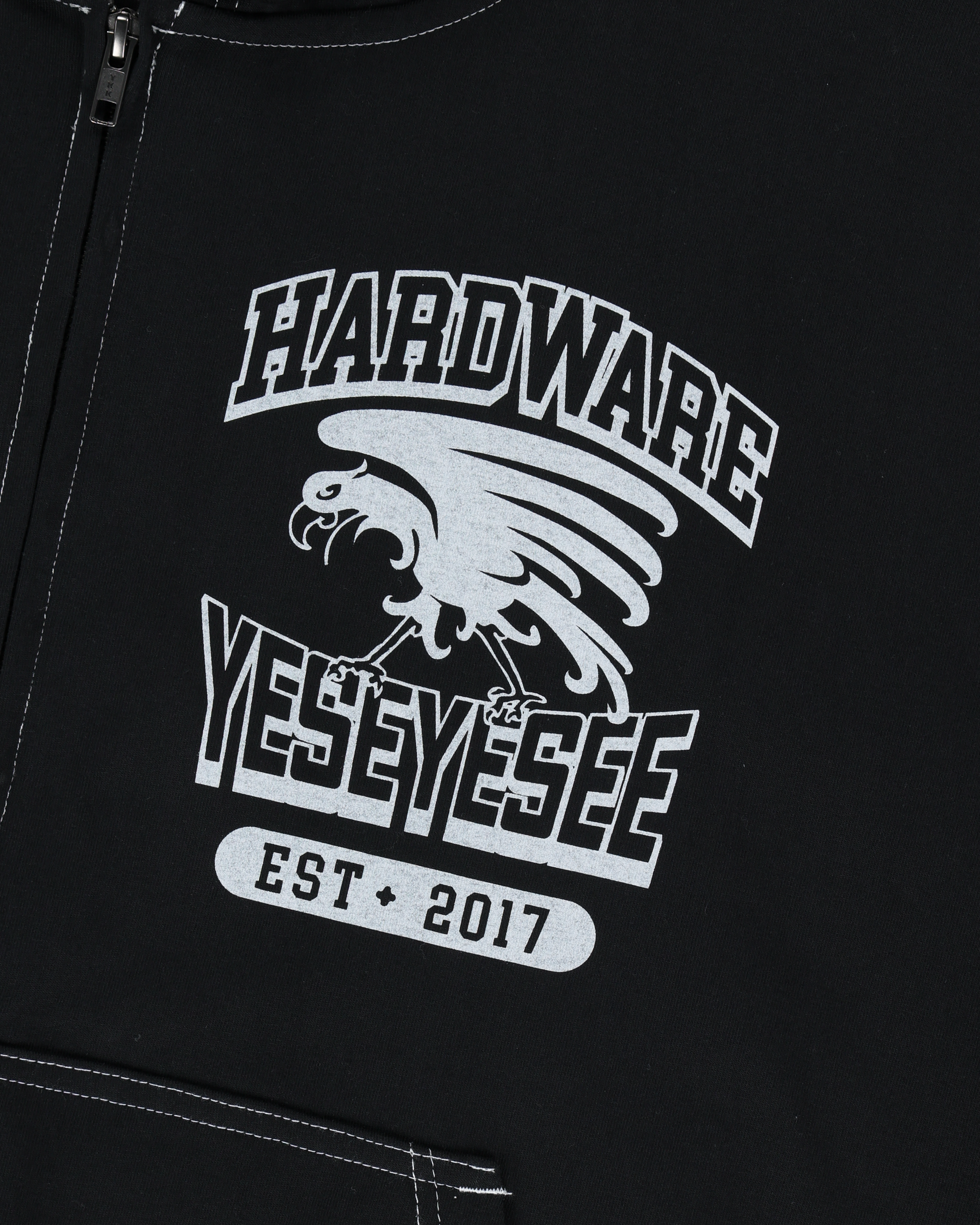 yeseyesee - Y.E.S Single Stitch Hoodie (Black) product image 3 | TRAB K-Fashion Australia