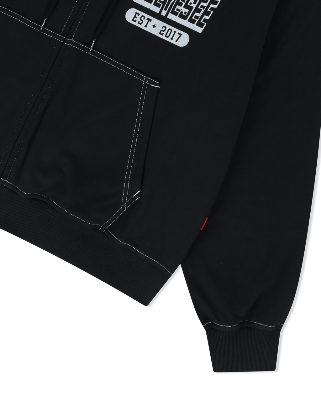 yeseyesee - Y.E.S Single Stitch Hoodie (Black) product image 6 | TRAB K-Fashion Australia