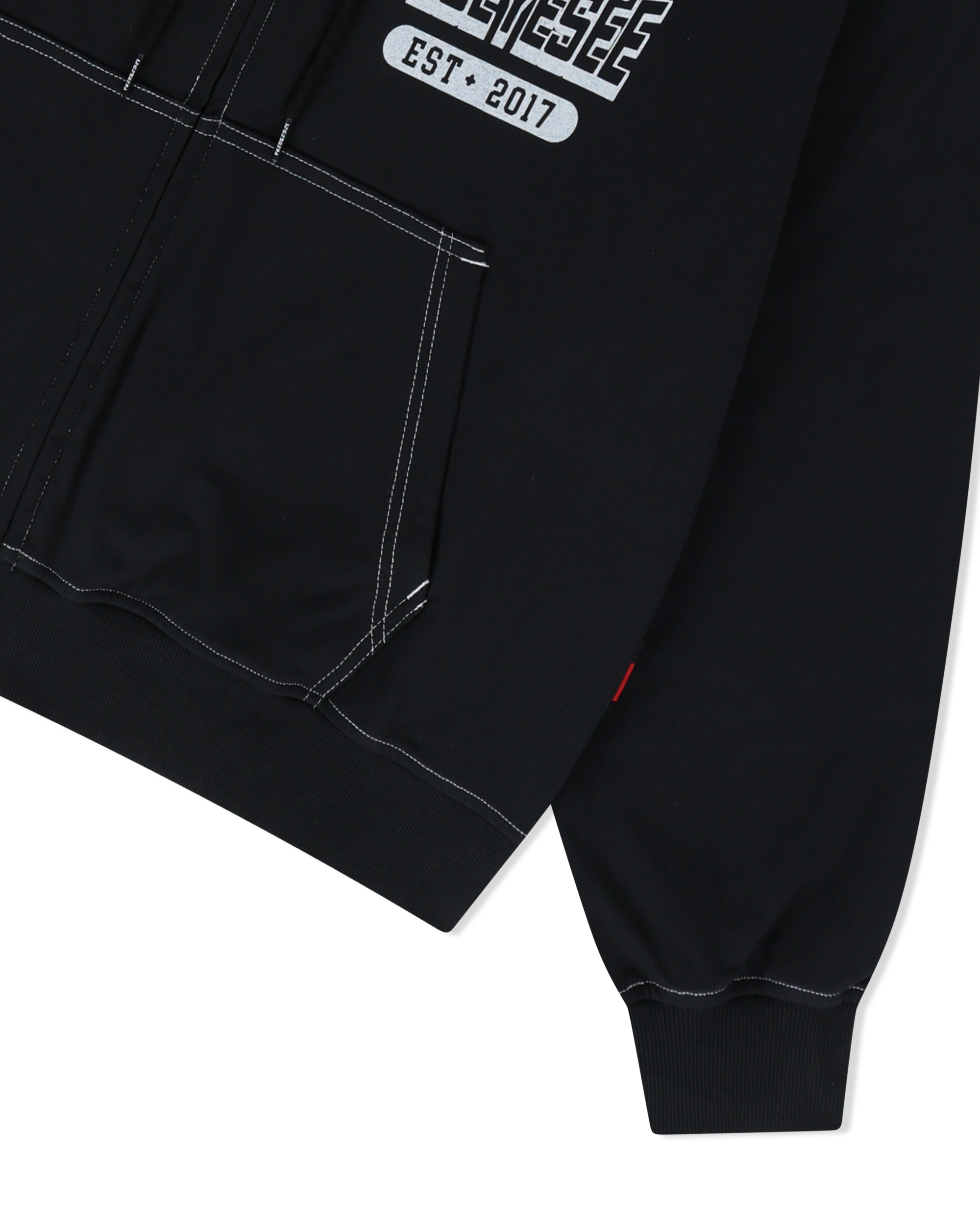 yeseyesee - Y.E.S Single Stitch Hoodie (Black) product image 6 | TRAB K-Fashion Australia