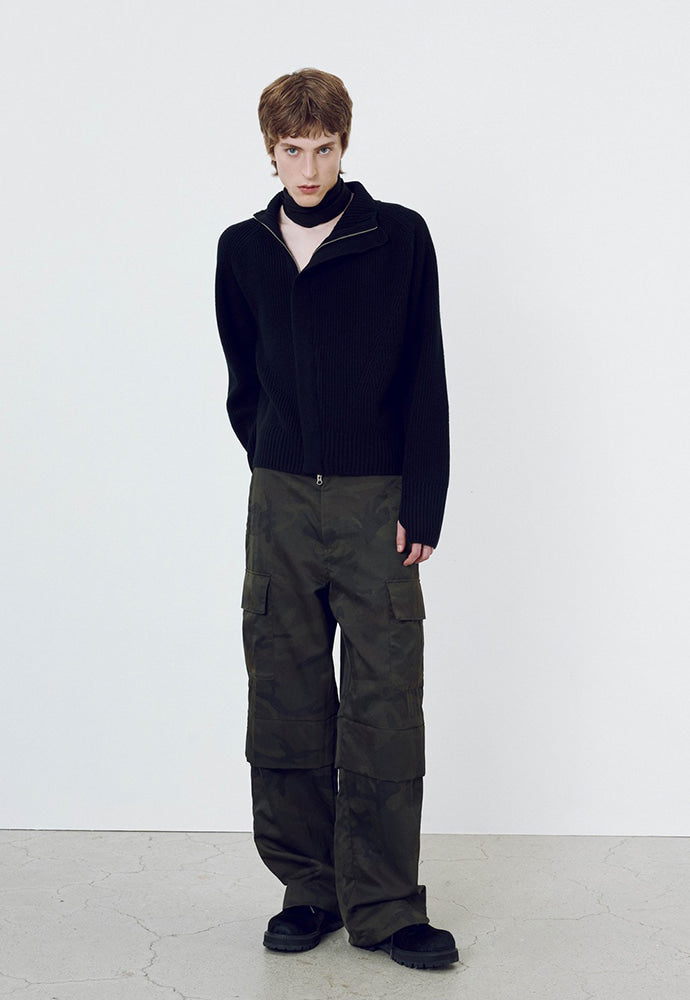 Tonywack - Camouflage Nylon Cargo Pants (Dark Olive) product image 1 | TRAB K-Fashion Australia