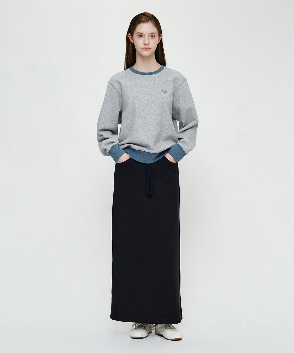Marithe & Francois Girbaud - Small Classic Logo Embroidery Sweatshirt (Heather Gray) product image 4 | TRAB K-Fashion Australia