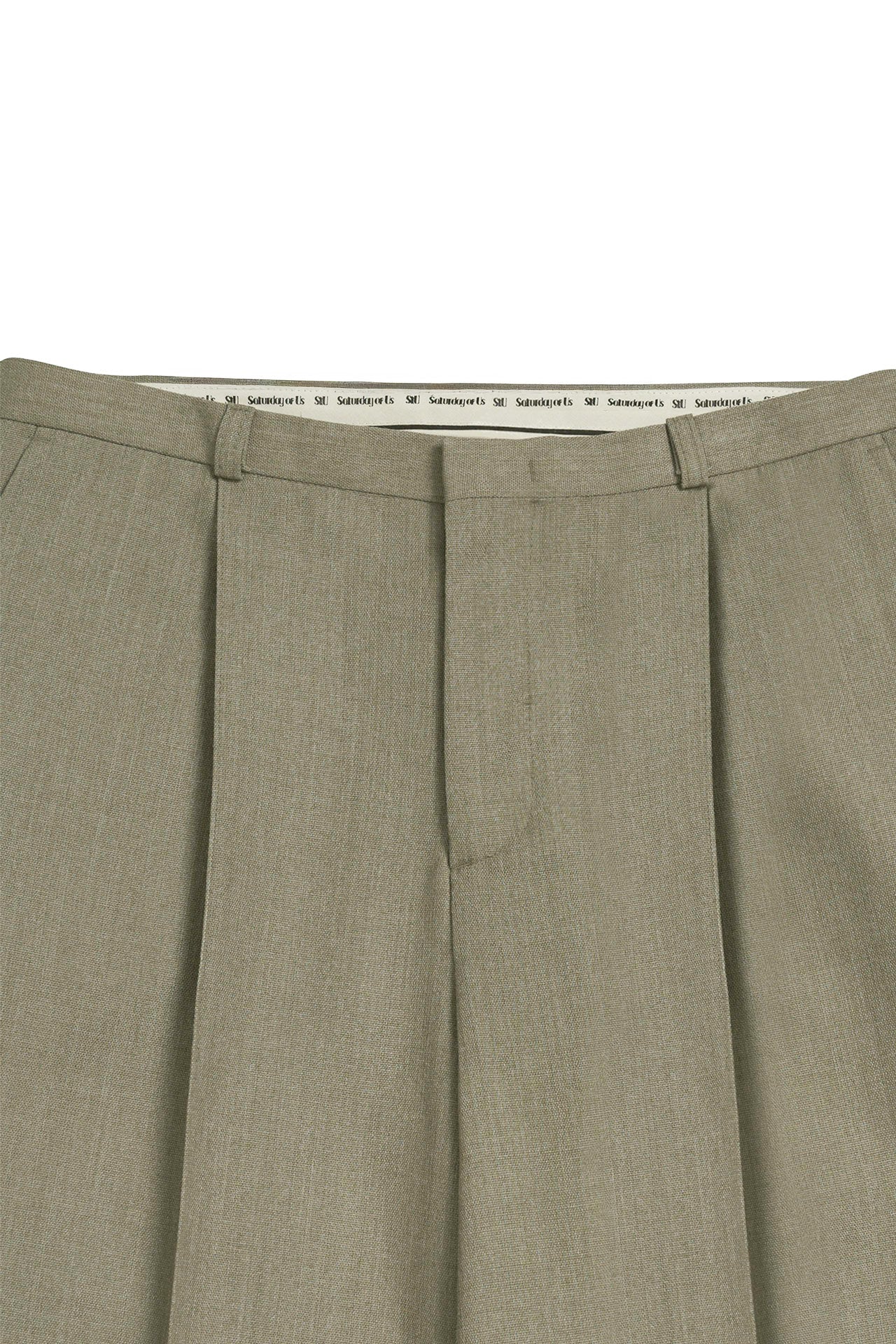 STU - Low Rise Pin Tuck Wool Slacks (Beige) product image 19 | TRAB K-Fashion Australia