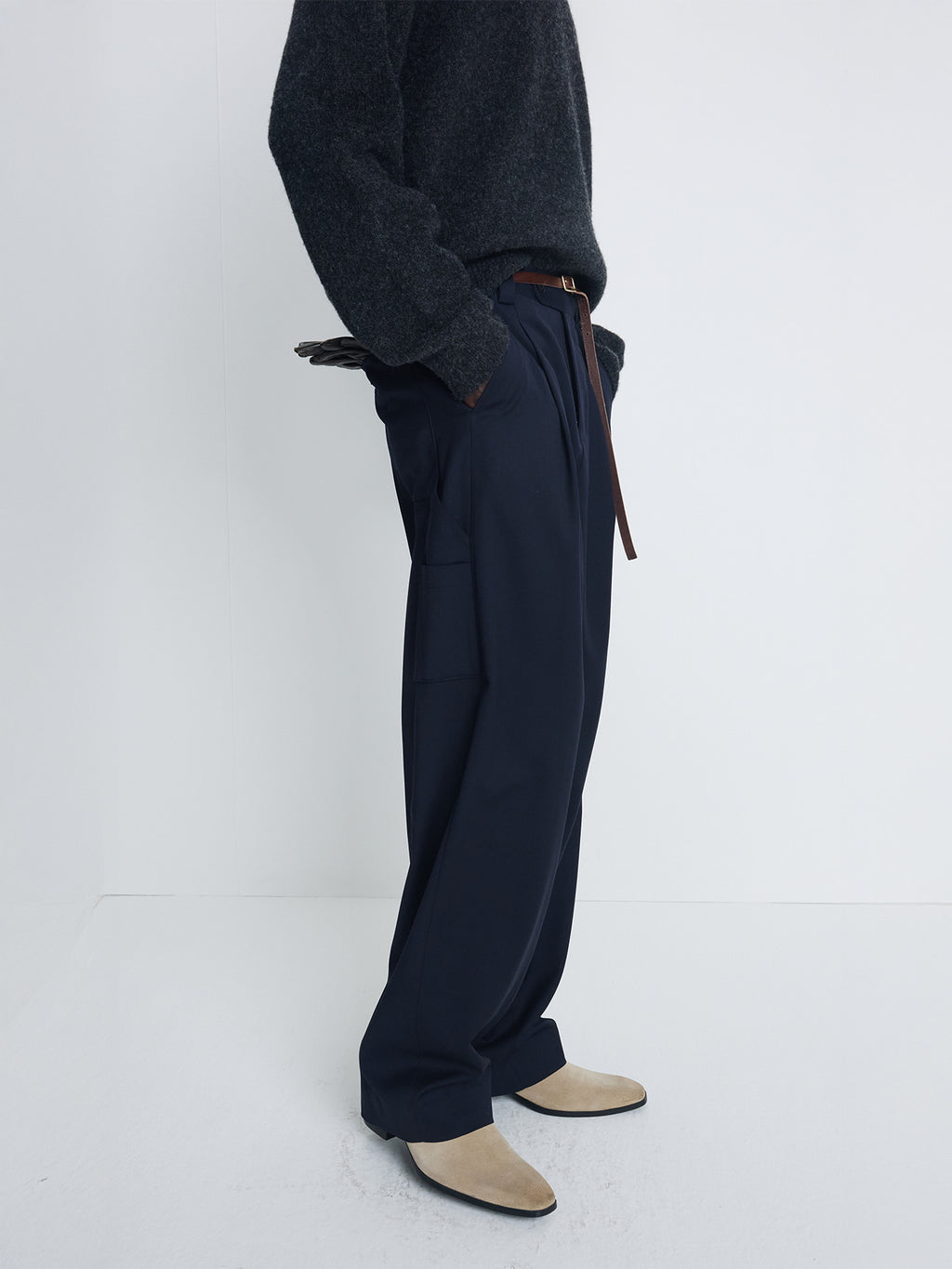 Tonywack - Wool Carpenter Trousers (Navy) product image 5 | TRAB K-Fashion Australia
