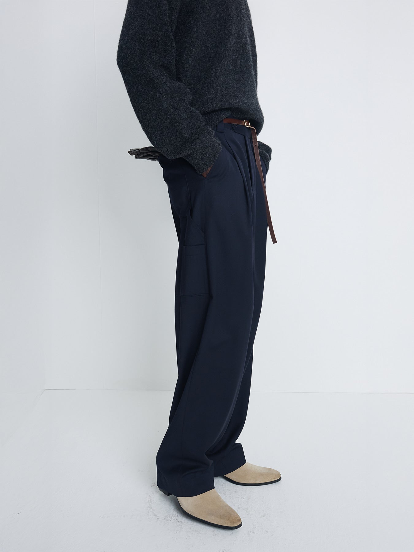 Tonywack - Wool Carpenter Trousers (Navy) product image 5 | TRAB K-Fashion Australia