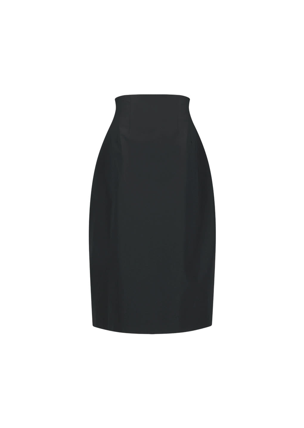 Amomento - Curved Silhouette Skirt (Black) product image 2 | TRAB K-Fashion Australia