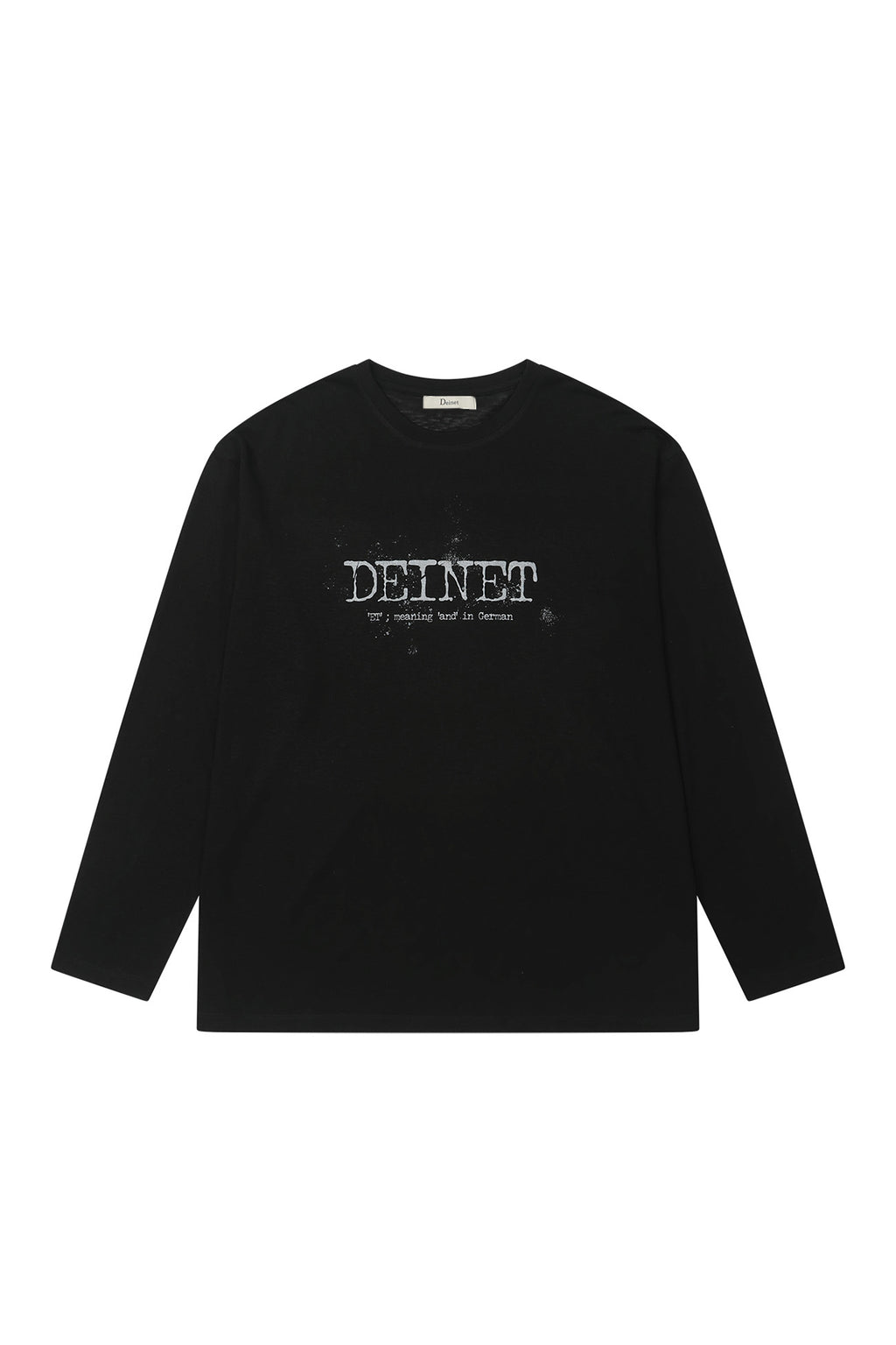 Deinet - Overfit Sweat Graphics T-Shirt (Black) product image 1 | TRAB K-Fashion Australia