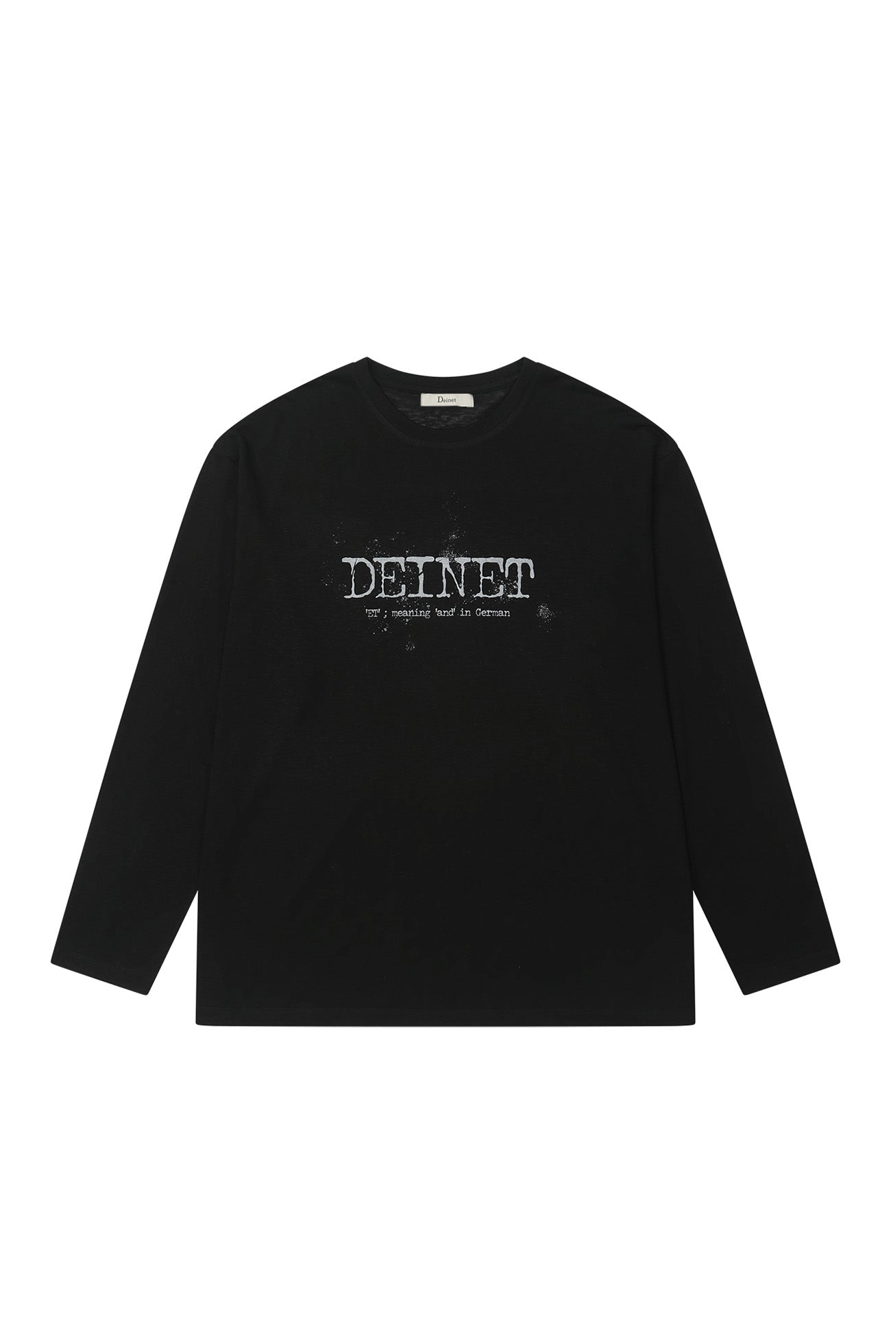 Deinet - Overfit Sweat Graphics T-Shirt (Black) product image 1 | TRAB K-Fashion Australia