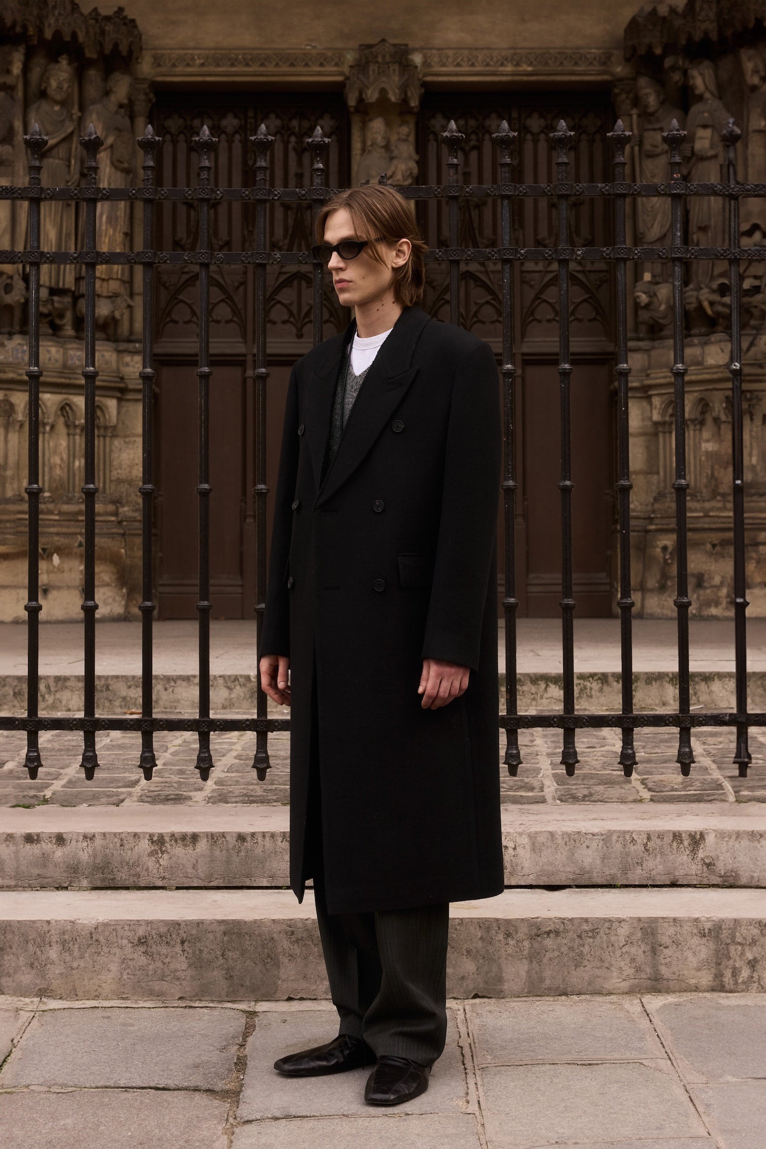 STU - Inverted Double Coat In (Black) product image 3 | TRAB K-Fashion Australia
