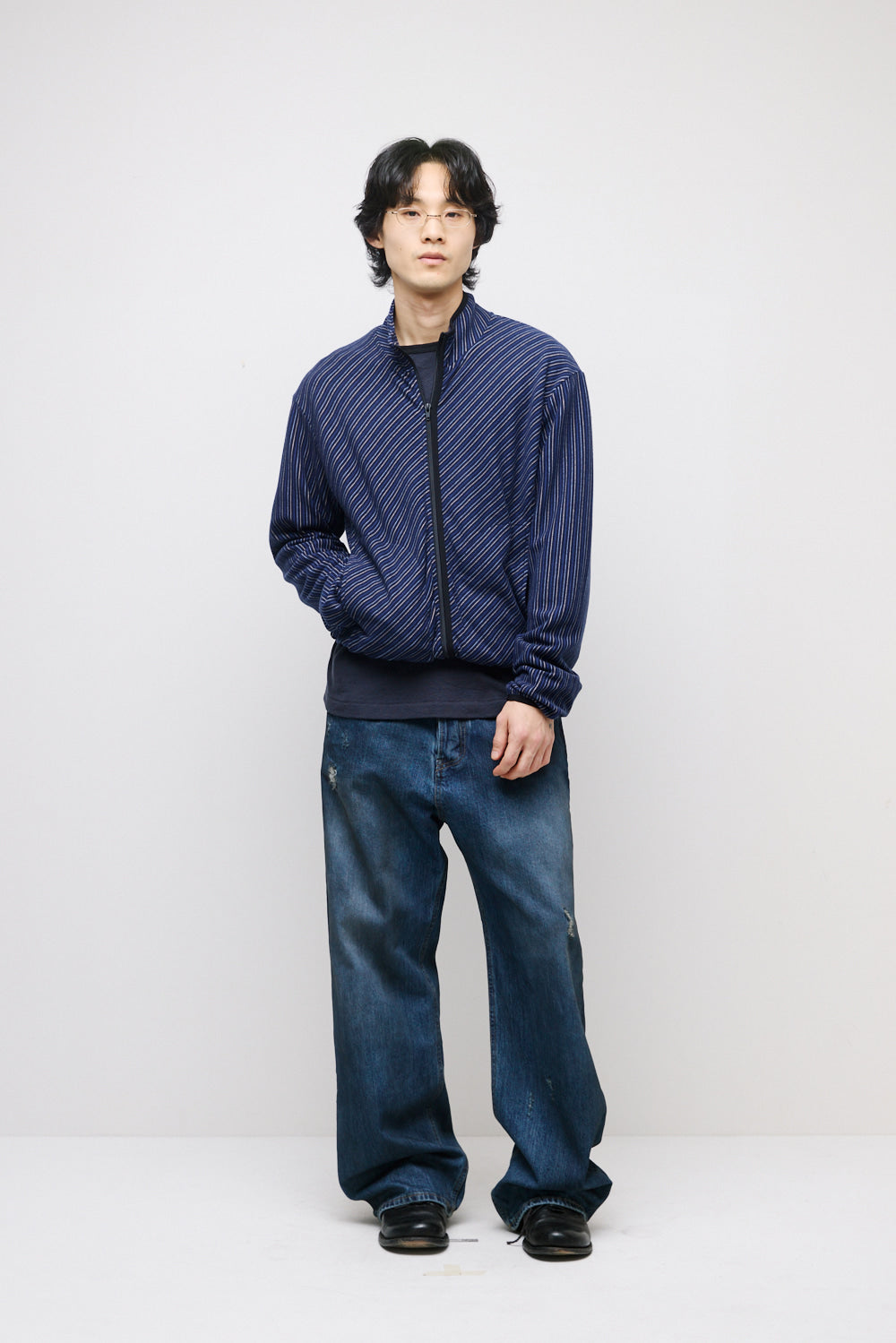 Hatchingroom - Slash Cardigan Blue (Charcoal) product image 8 | TRAB K-Fashion Australia