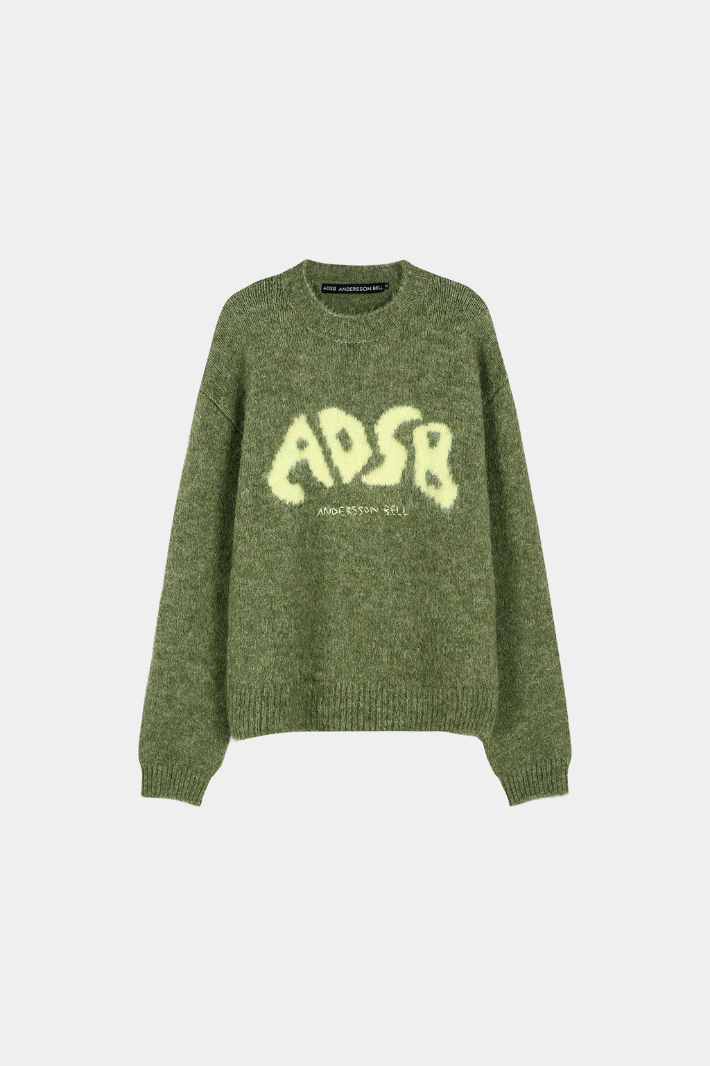 Andersson Bell - Adsb Intarsia Crew-Neck Sweater (Green) product image 7 | TRAB K-Fashion Australia