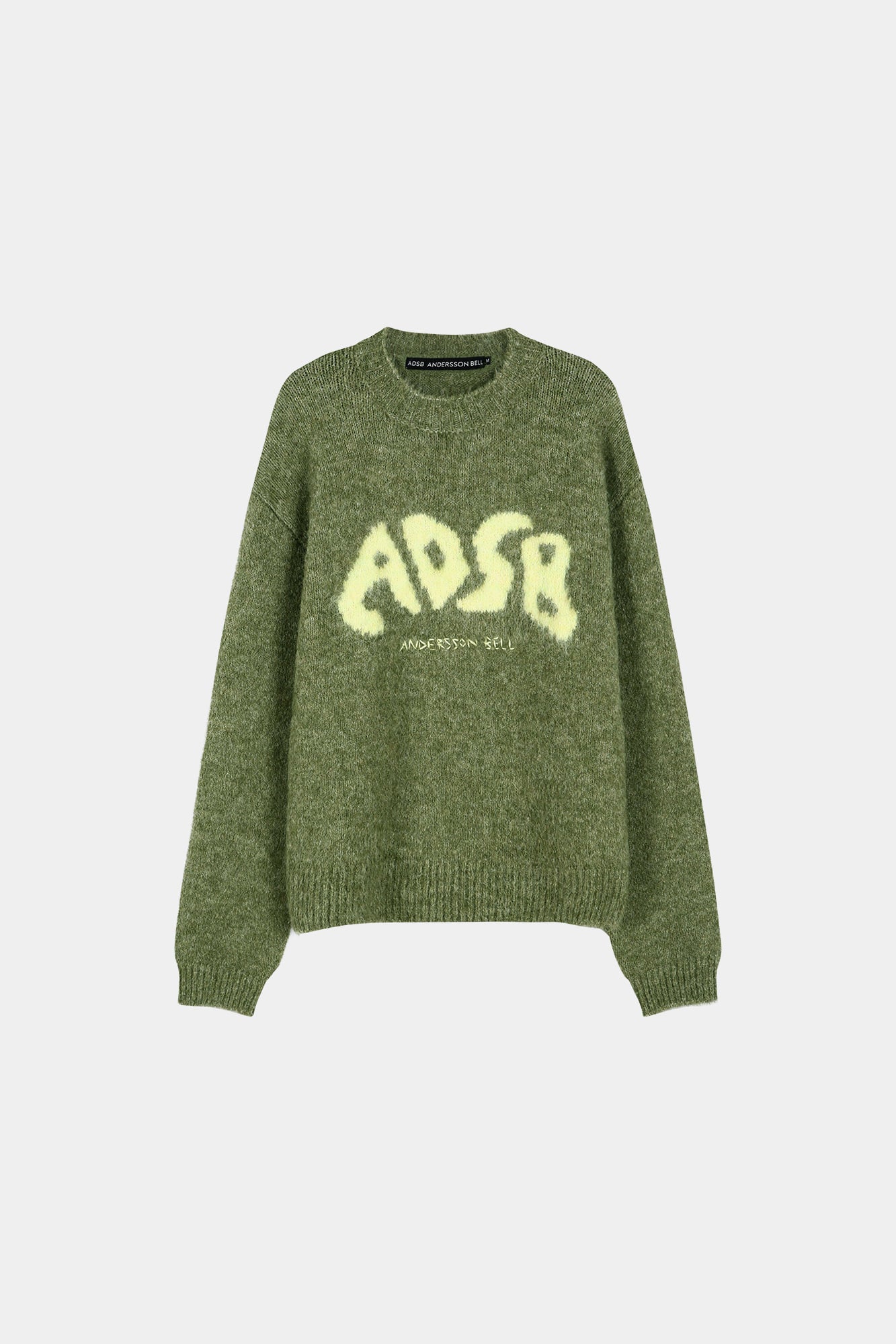 Andersson Bell - Adsb Intarsia Crew-Neck Sweater (Green) product image 7 | TRAB K-Fashion Australia