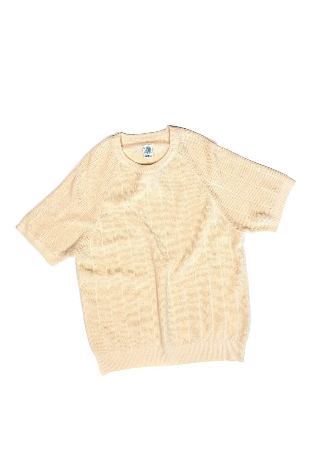 Ioedle - Waffle Raglan Short Sleeve Knit (Beige) product image 1 | TRAB K-Fashion Australia