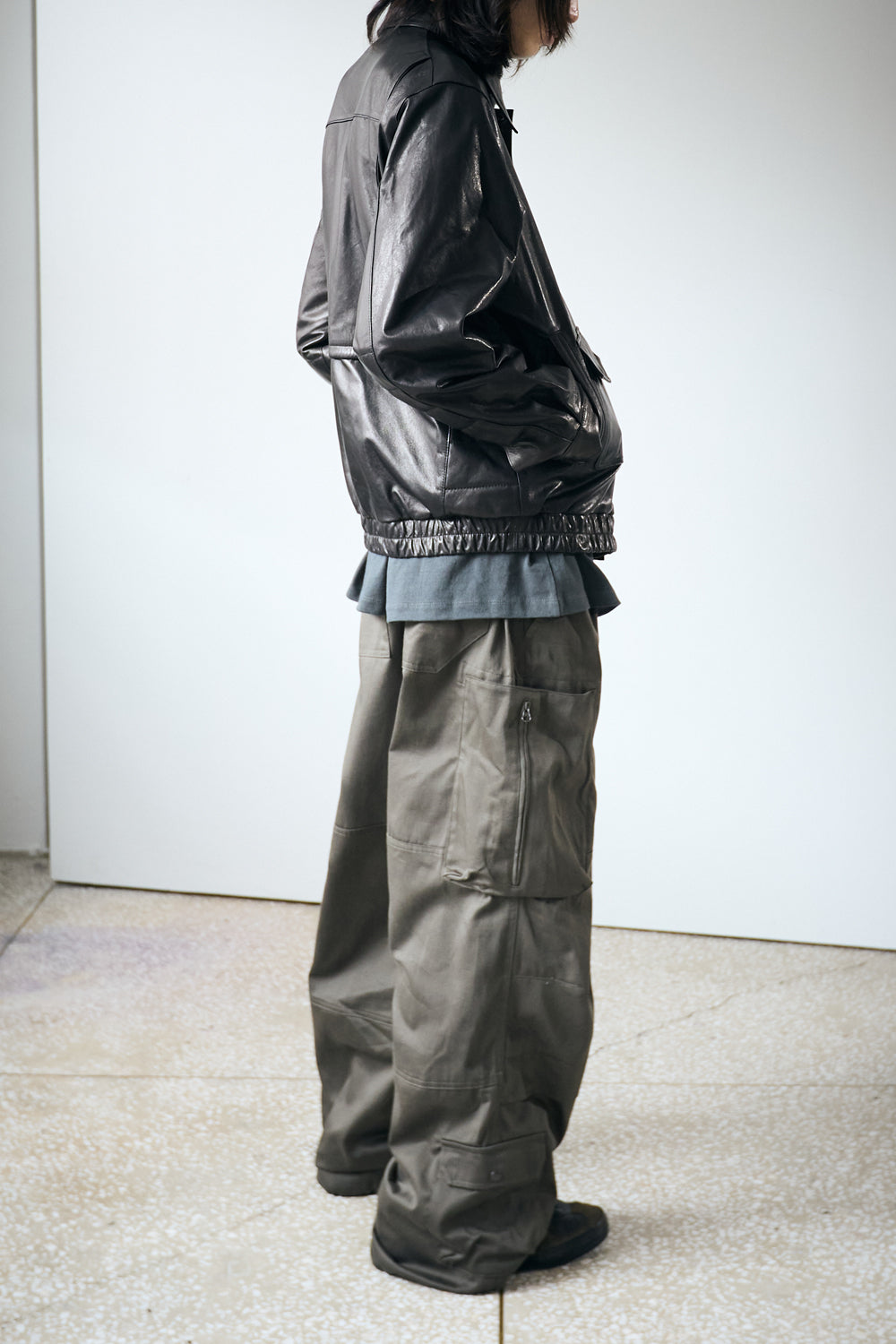 Hatchingroom - Zip Cargo Work Pants Dark (Khaki) product image 10 | TRAB K-Fashion Australia