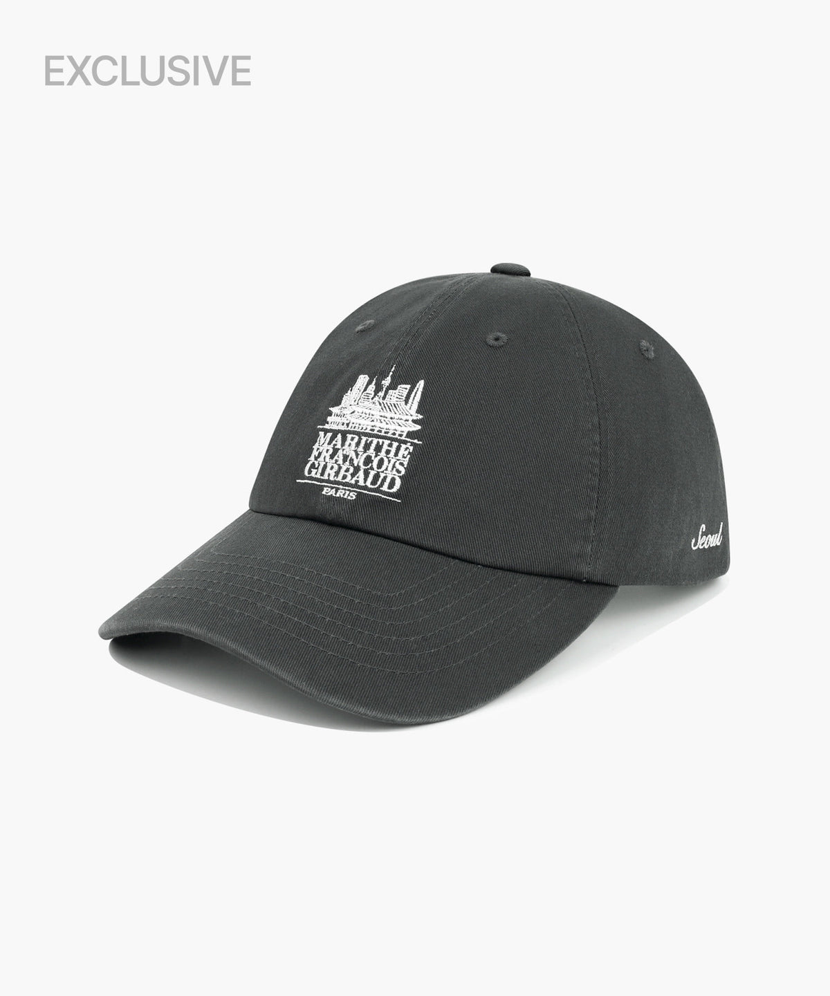 Marithe & Francois Girbaud - Seoul Exclusive Classic Logo Cap (Charcoal) product image 1 | TRAB K-Fashion Australia