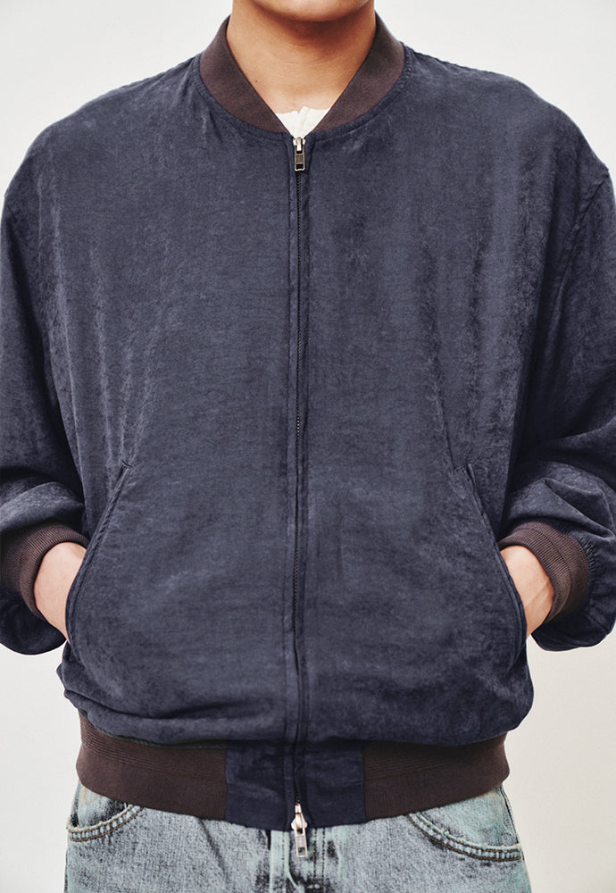 Art if acts - Vintage Cupra Blouson (Vintage Navy) product image 8 | TRAB K-Fashion Australia