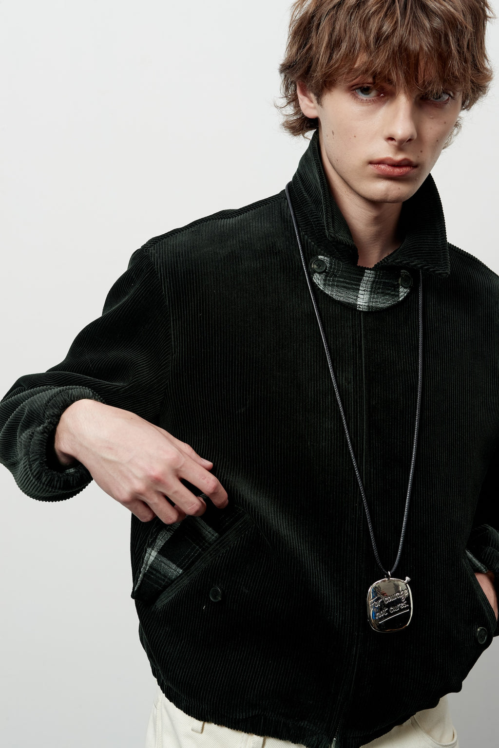 STU - Strap Corduroy Jacket (Black) product image 10 | TRAB K-Fashion Australia