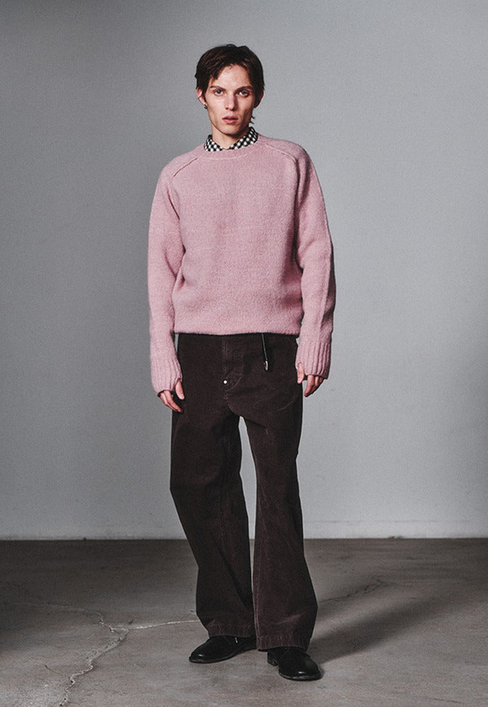 Art if acts - Boucle Saddle Neck Knit (Violet) product image 1 | TRAB K-Fashion Australia