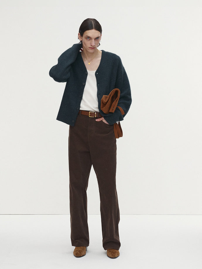 Tonywack - Corduroy Loose Flared Pants (Brown) product image 1 | TRAB K-Fashion Australia