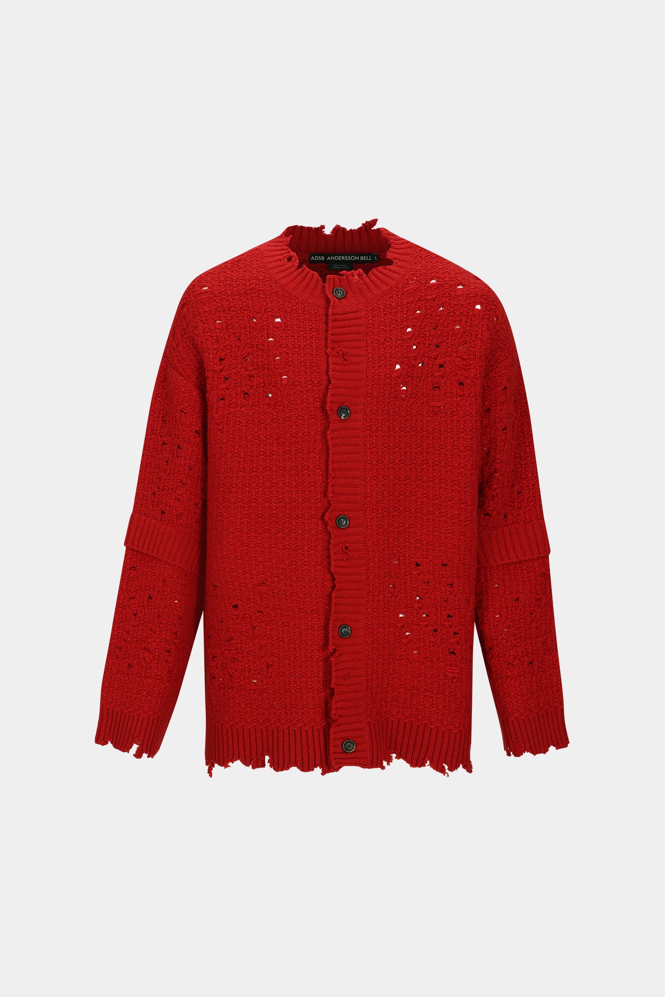 Andersson Bell - Roghen Wool Long Cardigan (Scarlet) product image 7 | TRAB K-Fashion Australia