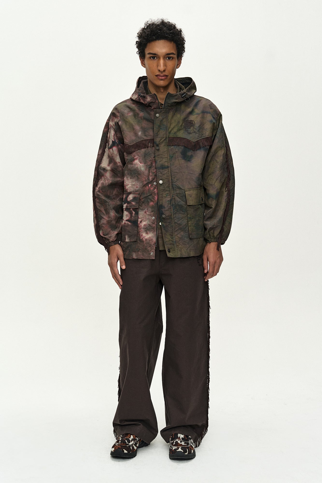 Andersson Bell - Andersson Bell X Brain Dead Tie-Dyed Hooded Jumper (Brown) product image 2 | TRAB K-Fashion Australia