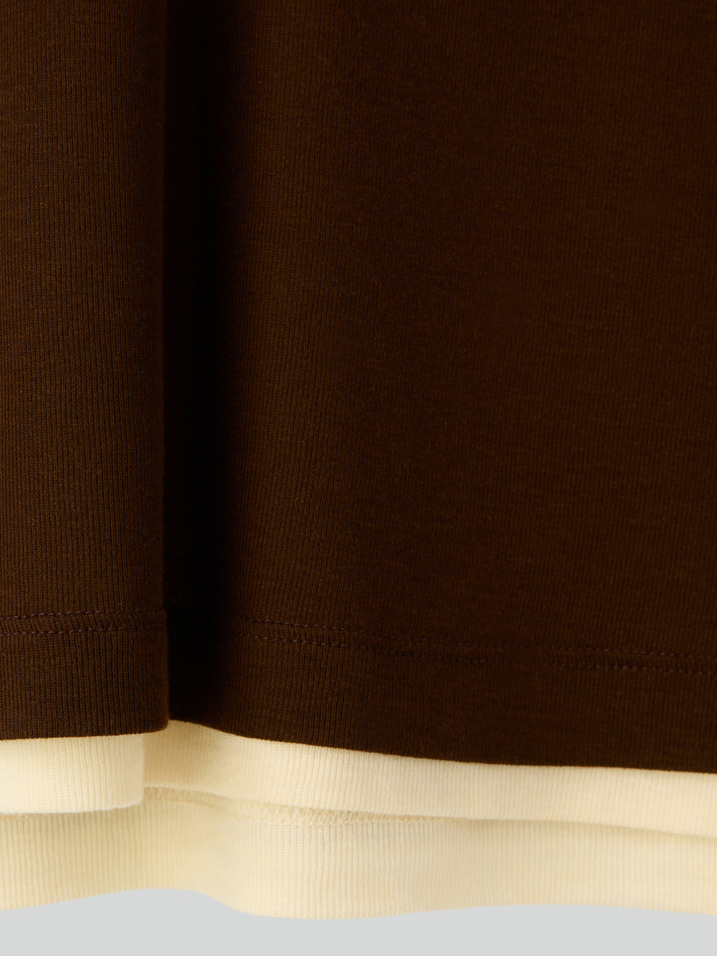 Recto - Layered Wool T-Shirt (Brown) product image 12 | TRAB K-Fashion Australia