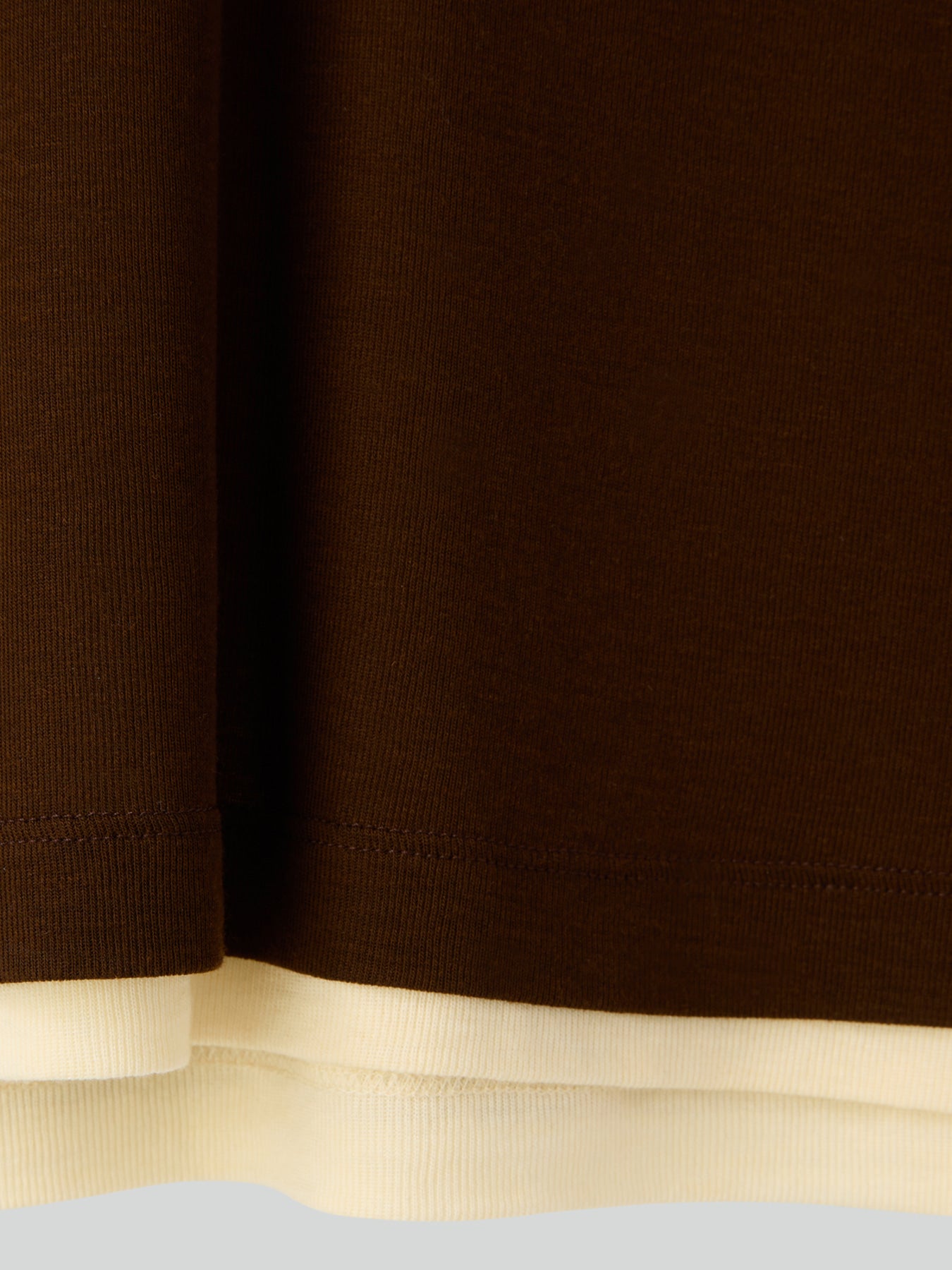 Recto - Layered Wool T-Shirt (Brown) product image 12 | TRAB K-Fashion Australia