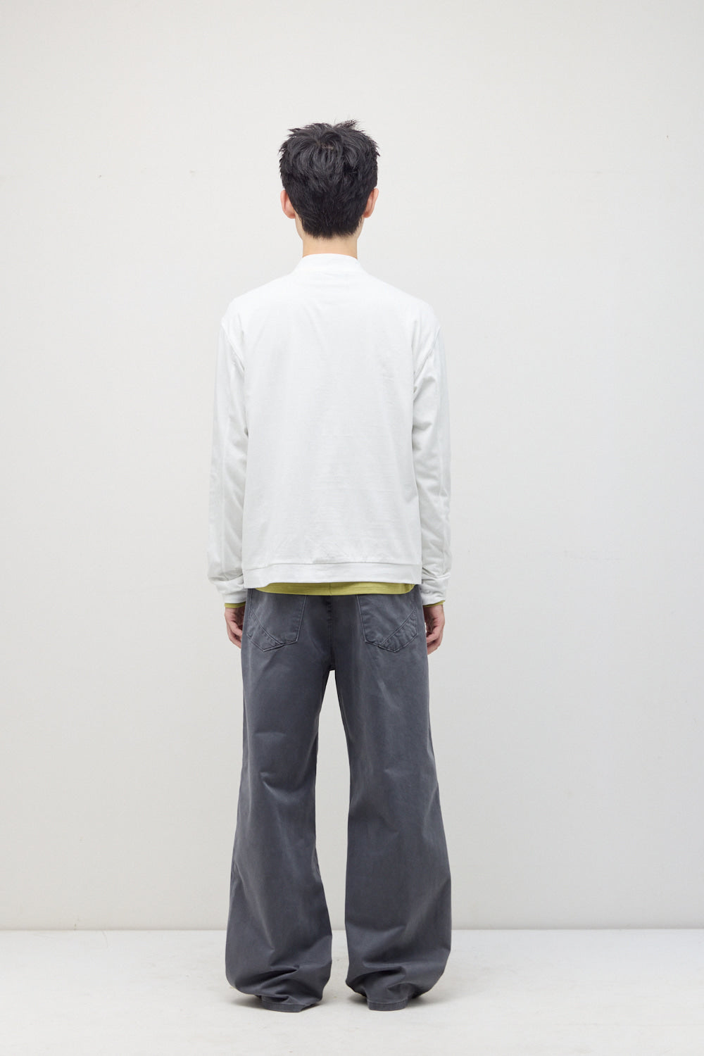 Hatchingroom - Flare Work Trousers Moleskin Washed (Graphite) product image 5 | TRAB K-Fashion Australia