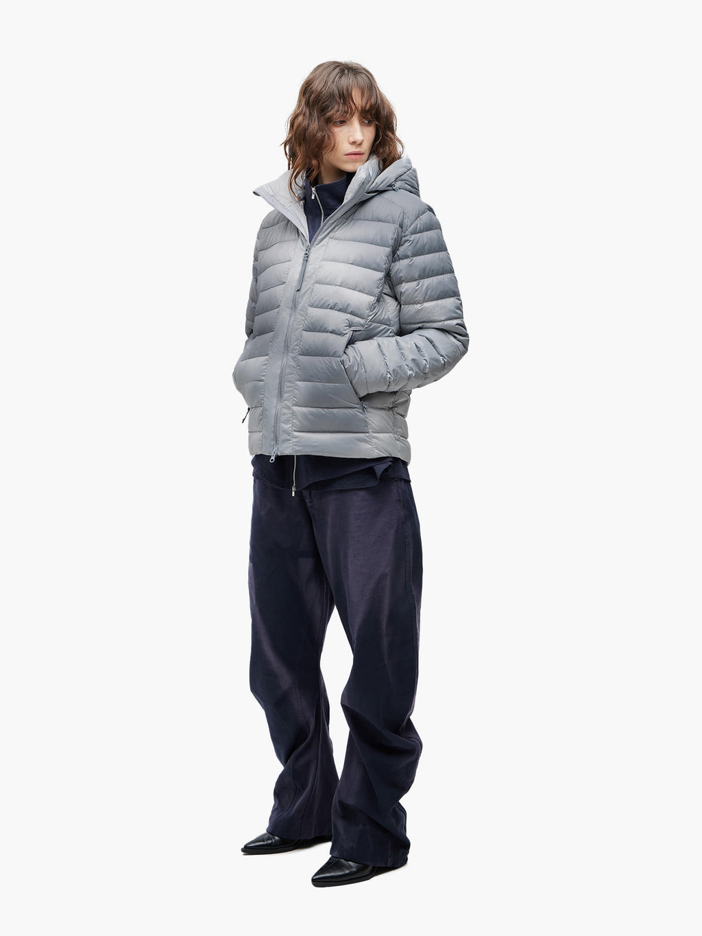 Jiyong Kim - Lightweight Down Jacket (Charcoal) product image 3 | TRAB K-Fashion Australia