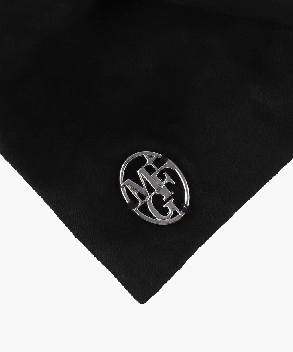 Marithe & Francois Girbaud - Big Ribbon Suede Hair Pin (Black) product image 3 | TRAB K-Fashion Australia