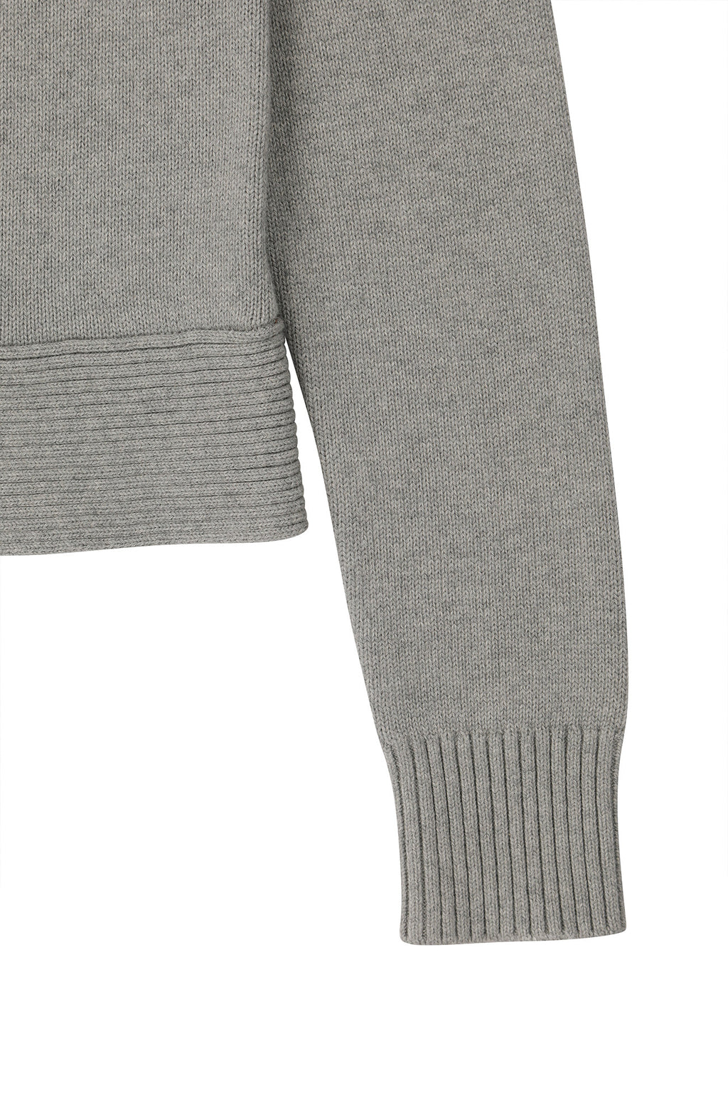Deinet - High-Neck Stud Knit Outer (Melange Grey) product image 15 | TRAB K-Fashion Australia