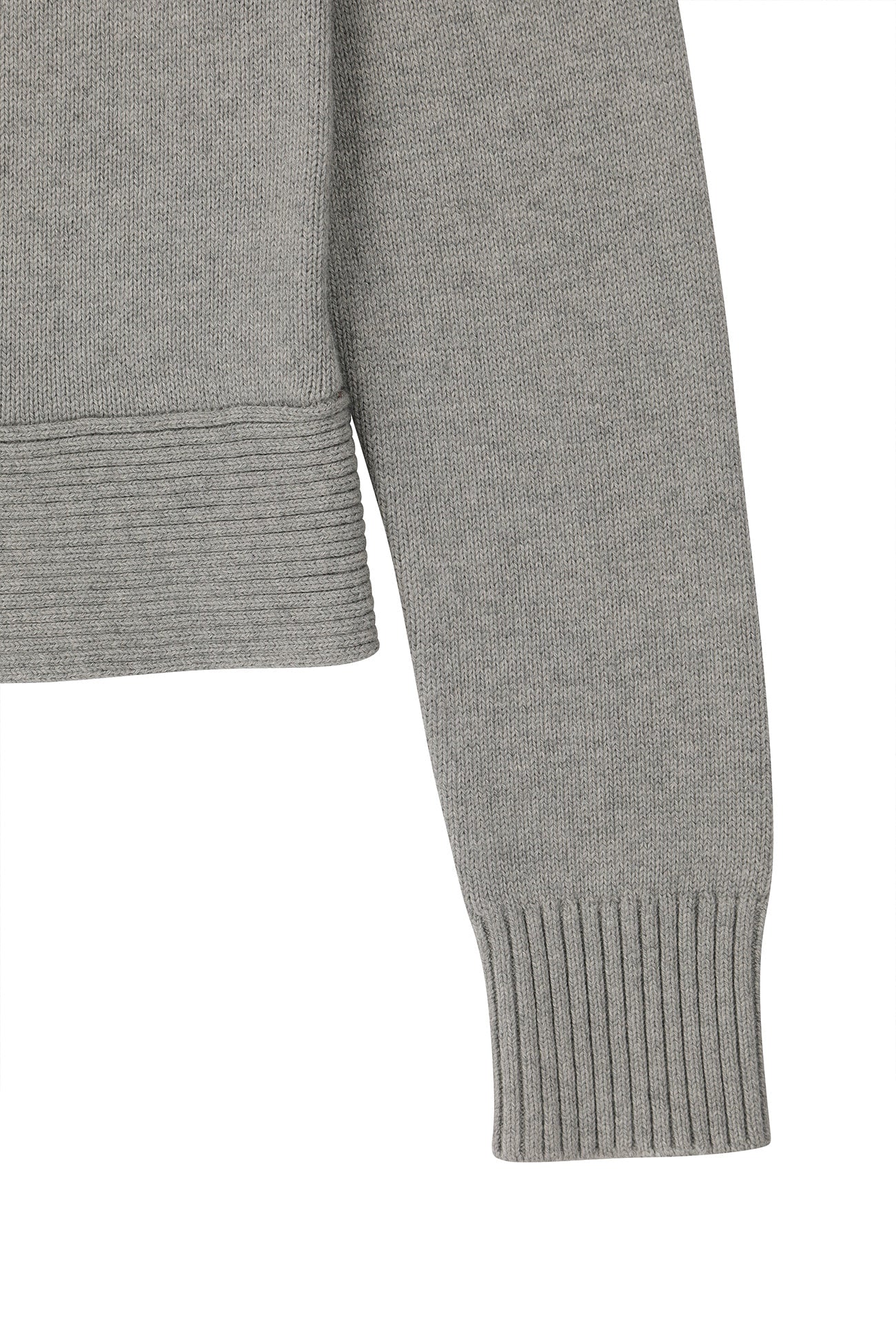 Deinet - High-Neck Stud Knit Outer (Melange Grey) product image 15 | TRAB K-Fashion Australia