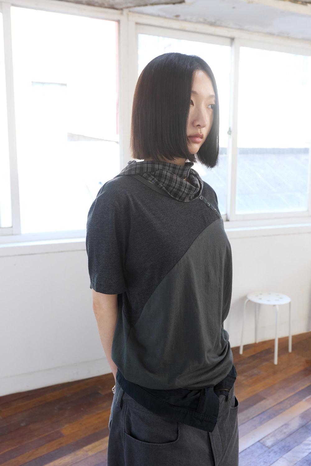 Hatchingroom - Scarf Tee (Dark Olive) product image 10 | TRAB K-Fashion Australia