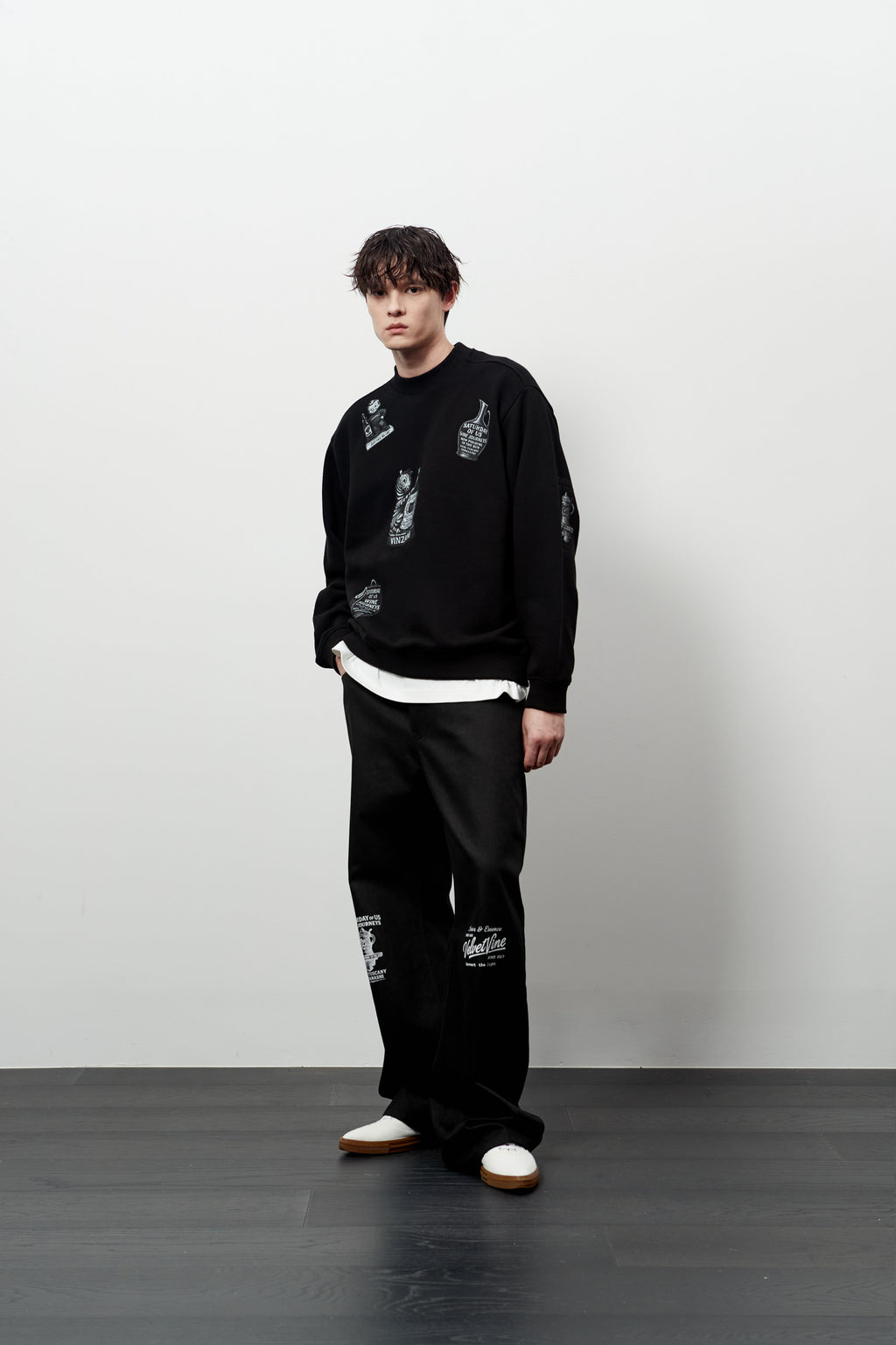 Stu - Printing Sweatshirt (Black) product image 7 | TRAB K-Fashion Australia