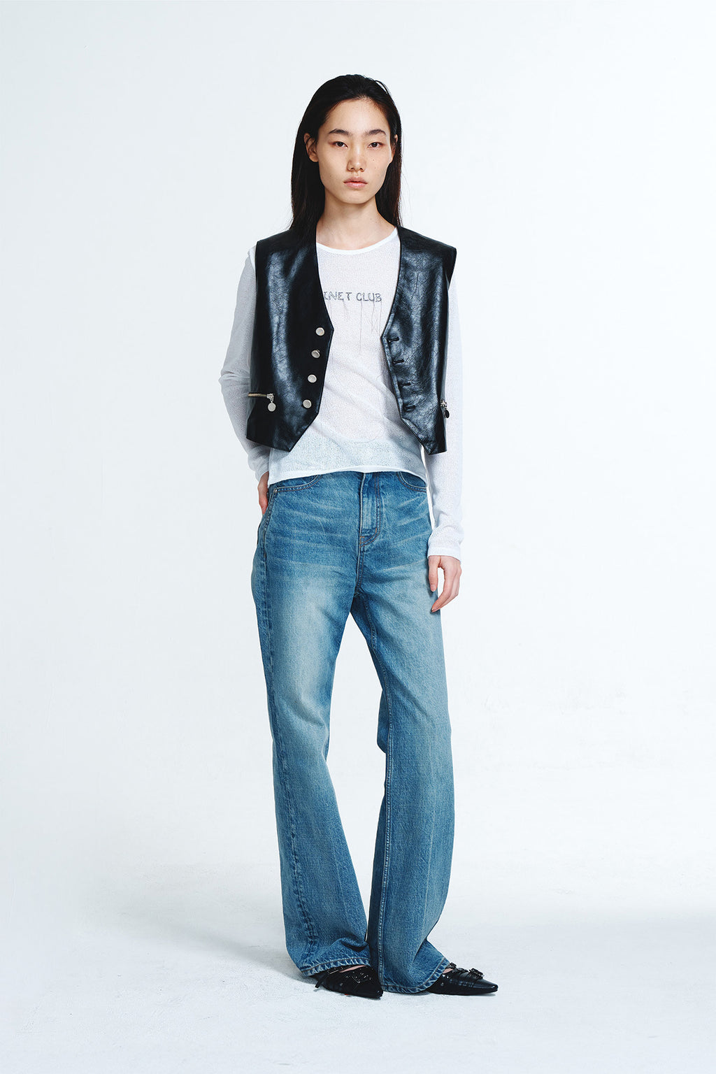 Deinet - Straight Denim Pants (Blue) product image 5 | TRAB K-Fashion Australia