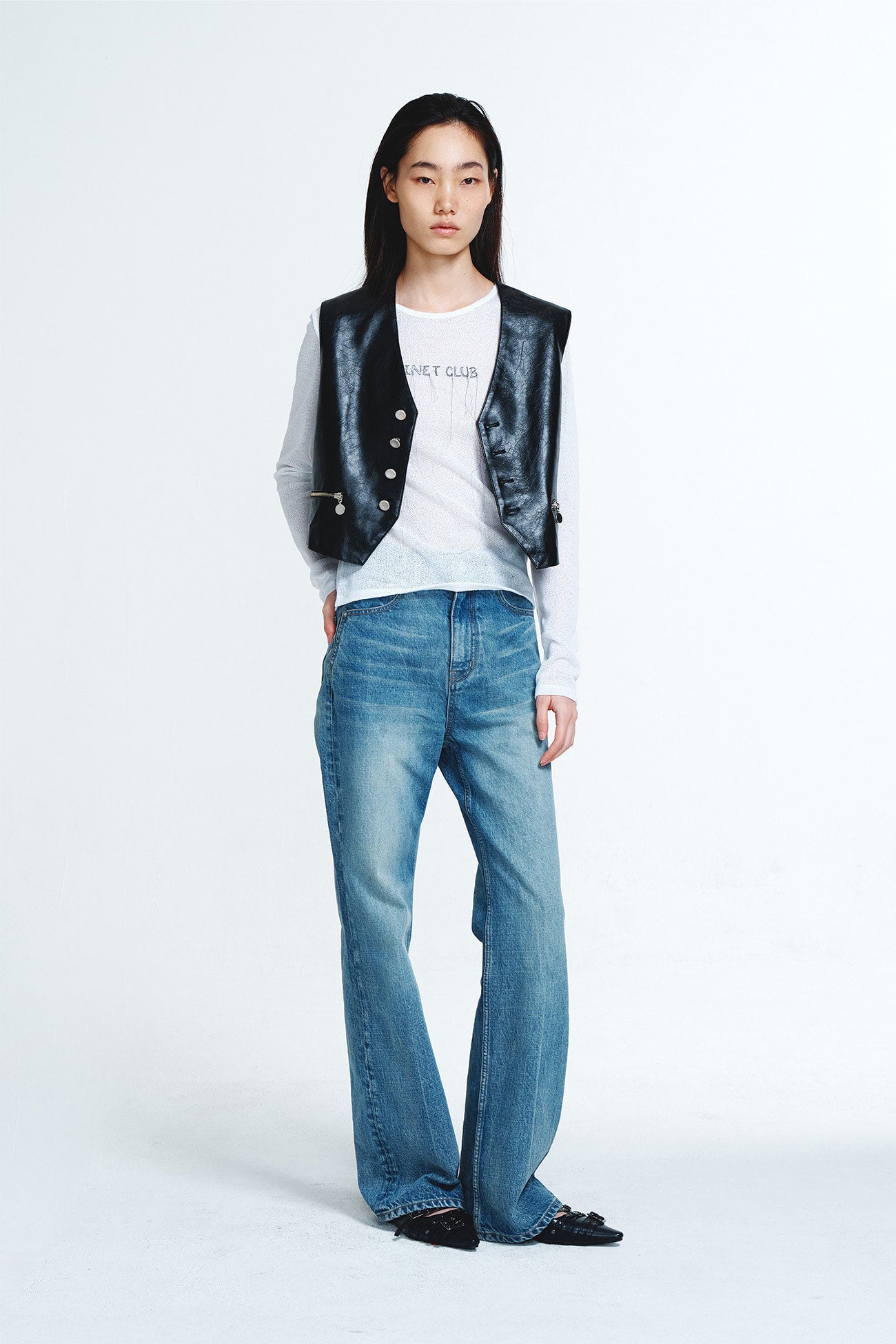 Deinet - Straight Denim Pants (Blue) product image 5 | TRAB K-Fashion Australia