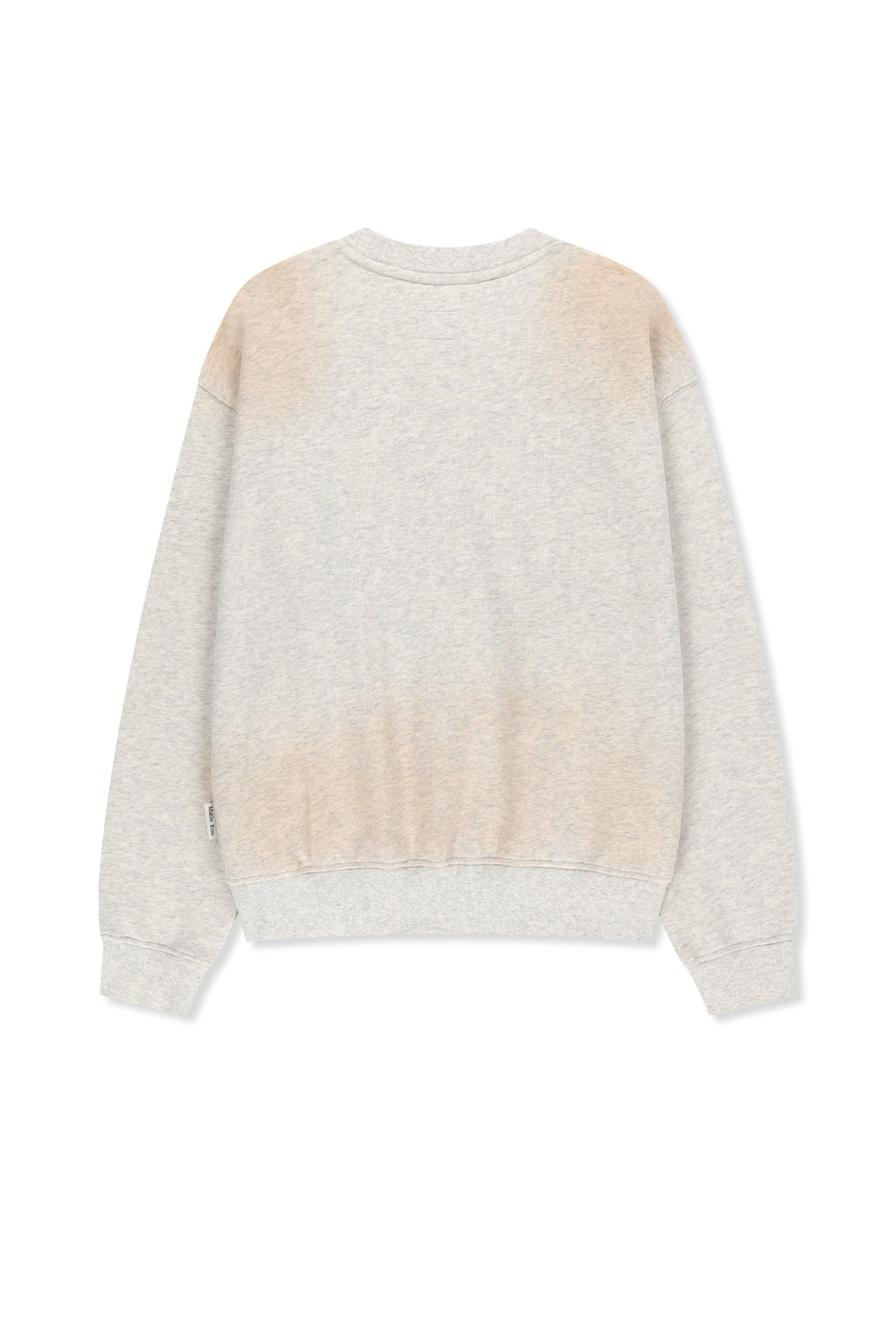 Matin Kim - Vintage Spray Logo Sweatshirt (Light Beige) product image 2 | TRAB K-Fashion Australia