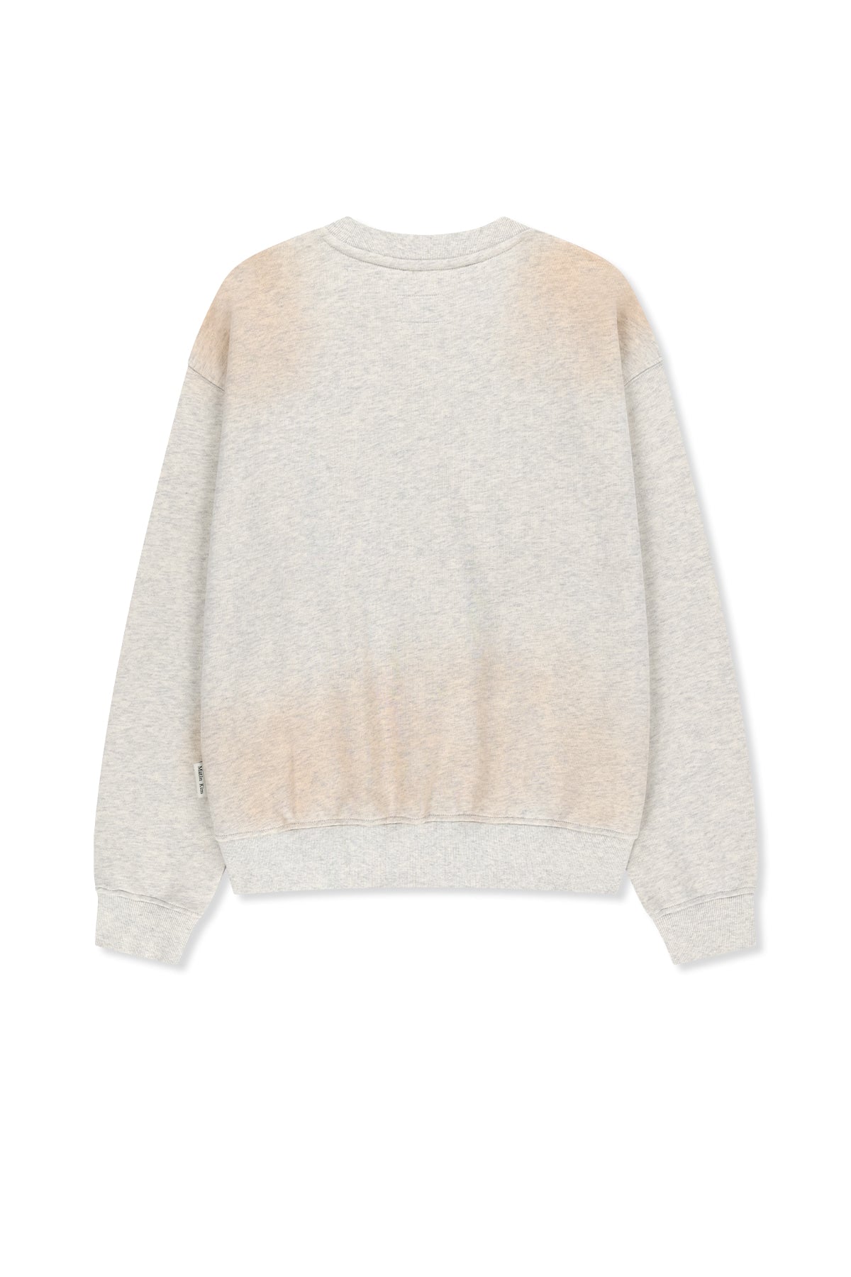 Matin Kim - Vintage Spray Logo Sweatshirt (Light Beige) product image 2 | TRAB K-Fashion Australia